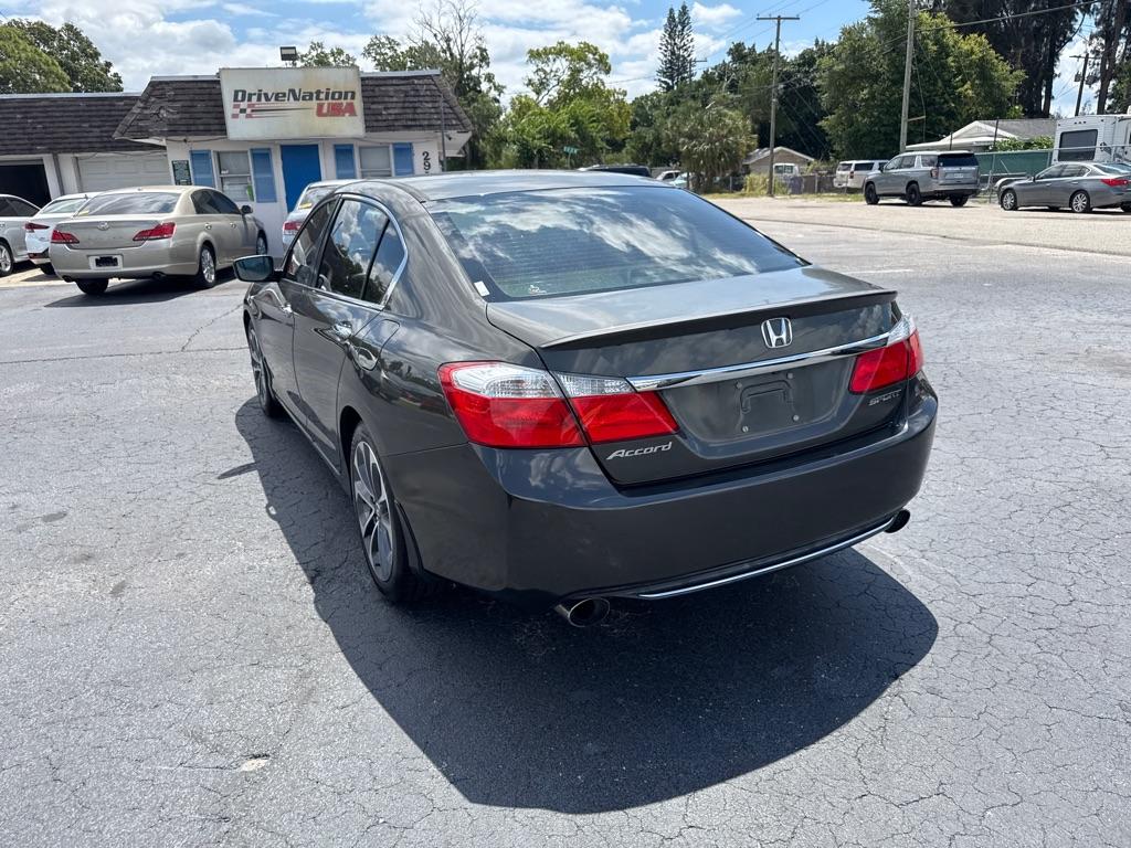 2015 GRAY HONDA ACCORD SPORT (1HGCR2F52FA) with an 2.4L engine, Continuously Variable transmission, located at 2929 9th St. West, Bradenton, 34205, (941) 242-2810, 27.473591, -82.570679 - Thanks for inquring into DriveNation USA! All vehicles listed can be viewed at www.drivenationusa.com for vehicle history reports and additonal info. We cannot quote any terms such as down payments or monthly payments without an application. You can apply directly at www.drivenationusa.com or by con - Photo#5