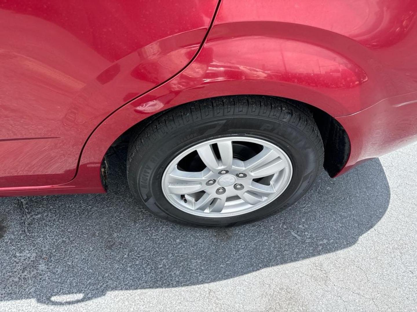 2013 RED CHEVROLET SONIC LT (1G1JC5SH2D4) with an 1.8L engine, Automatic transmission, located at 2929 9th St. West, Bradenton, 34205, (941) 242-2810, 27.473591, -82.570679 - Photo#8