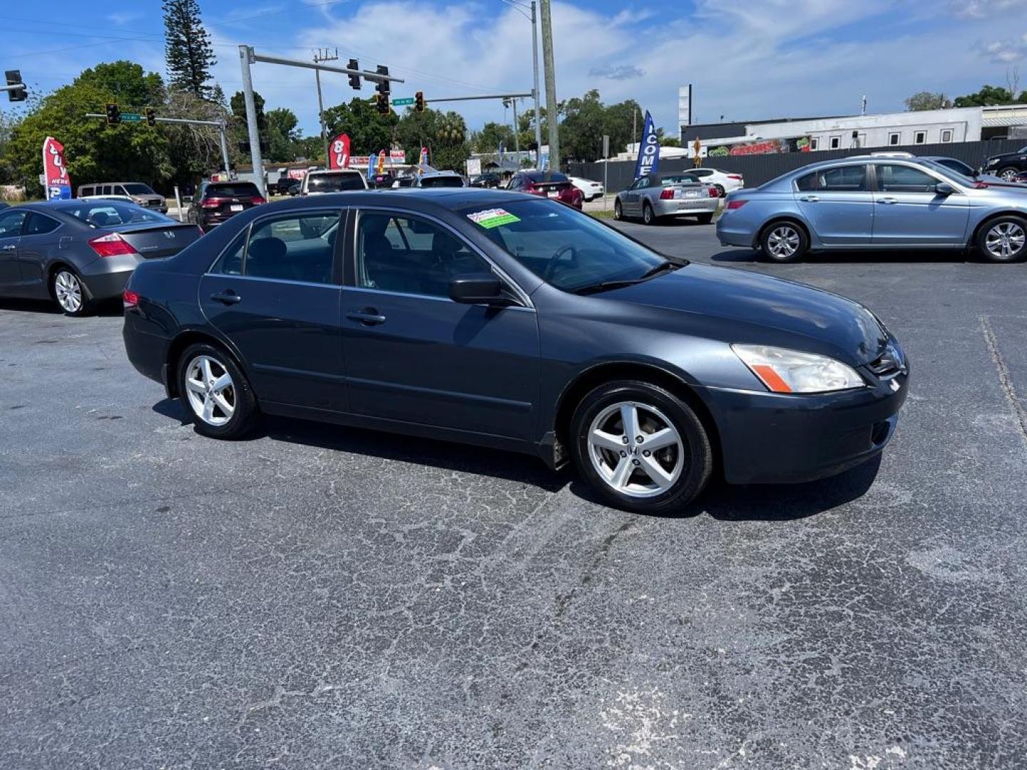 2004 GRAY HONDA ACCORD EX (1HGCM56834A) with an 2.4L engine, Automatic transmission, located at 2929 9th St. West, Bradenton, 34205, (941) 242-2810, 27.473591, -82.570679 - Thanks for inquring into DriveNation USA! All vehicles listed can be viewed at www.drivenationusa.com for vehicle history reports and additonal info. We cannot quote any terms such as down payments or monthly payments without an application. You can apply directly at www.drivenationusa.com or by con - Photo#0