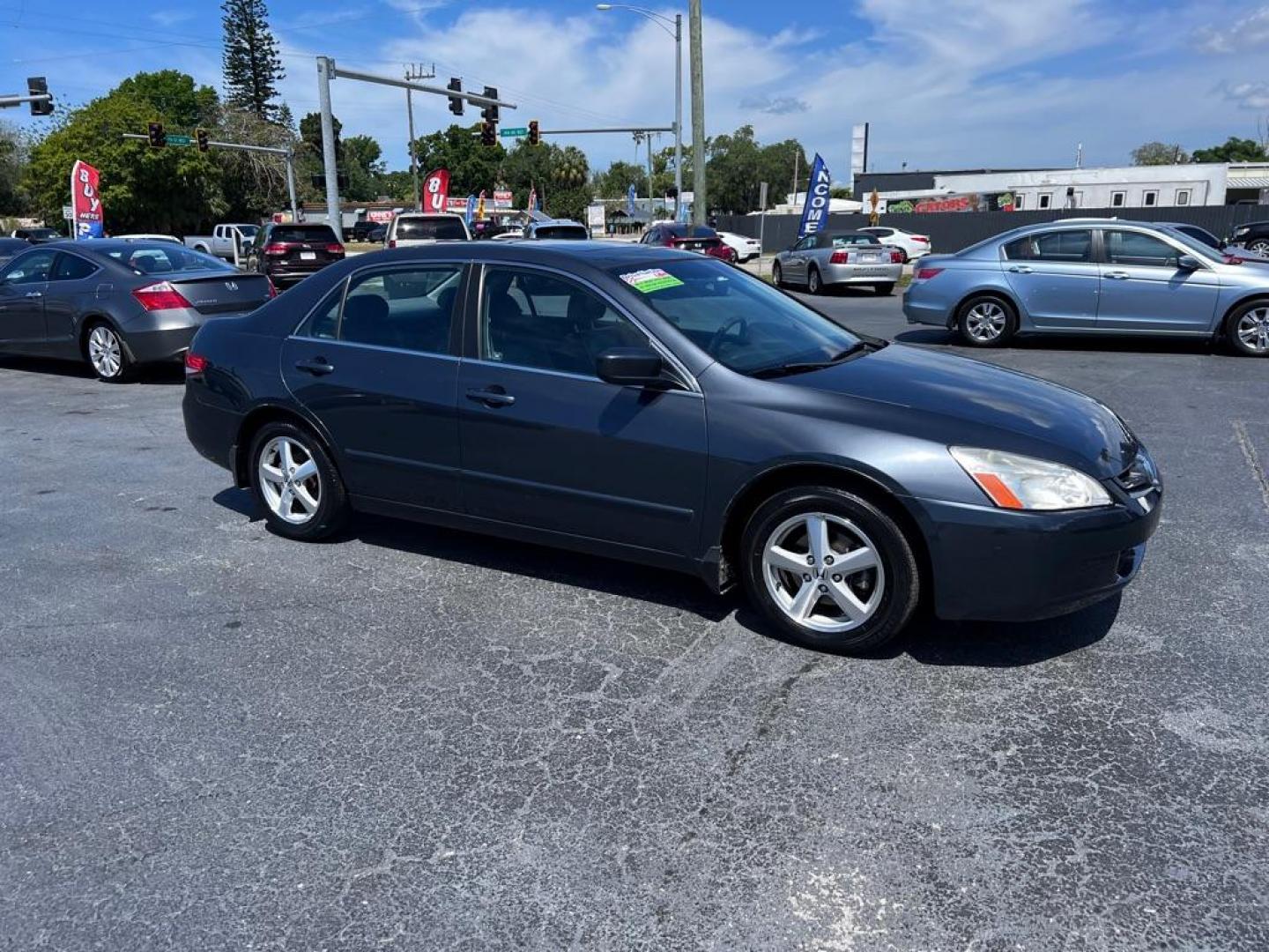 2004 GRAY HONDA ACCORD EX (1HGCM56834A) with an 2.4L engine, Automatic transmission, located at 2929 9th St. West, Bradenton, 34205, (941) 242-2810, 27.473591, -82.570679 - Thanks for inquring into DriveNation USA! All vehicles listed can be viewed at www.drivenationusa.com for vehicle history reports and additonal info. We cannot quote any terms such as down payments or monthly payments without an application. You can apply directly at www.drivenationusa.com or by con - Photo#2