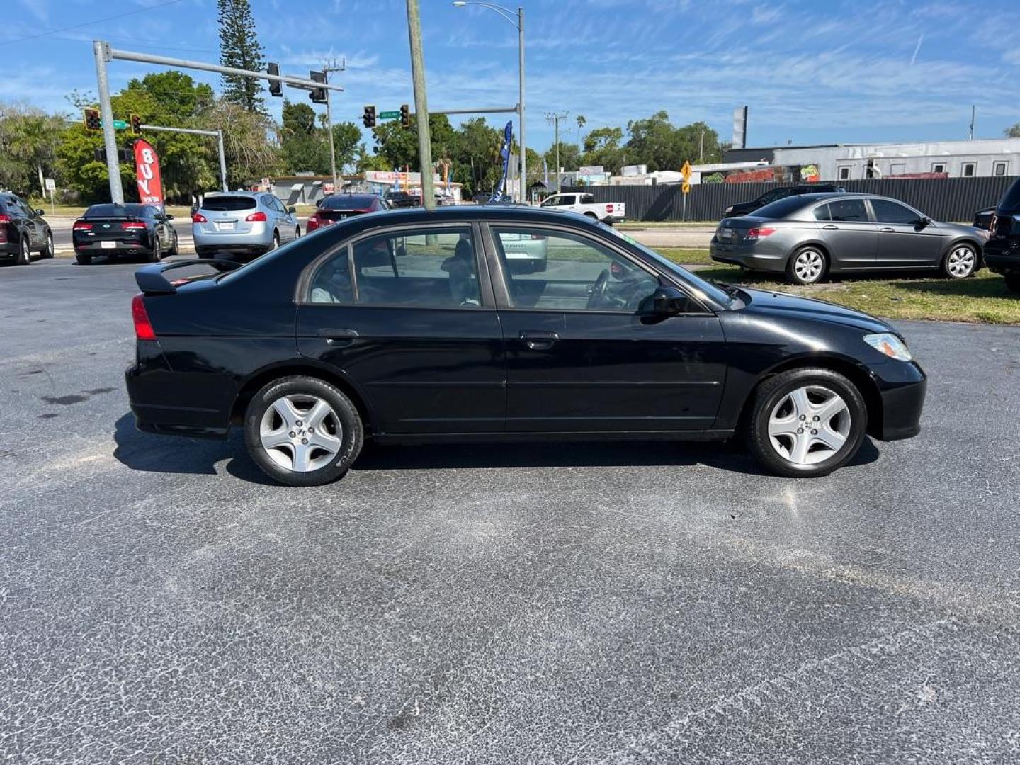 2005 BLACK HONDA CIVIC EX (2HGES26765H) with an 1.7L engine, Automatic transmission, located at 2929 9th St. West, Bradenton, 34205, (941) 242-2810, 27.473591, -82.570679 - Thanks for inquring into DriveNation USA! All vehicles listed can be viewed at www.drivenationusa.com for vehicle history reports and additonal info. We cannot quote any terms such as down payments or monthly payments without an application. You can apply directly at www.drivenationusa.com or by con - Photo#8