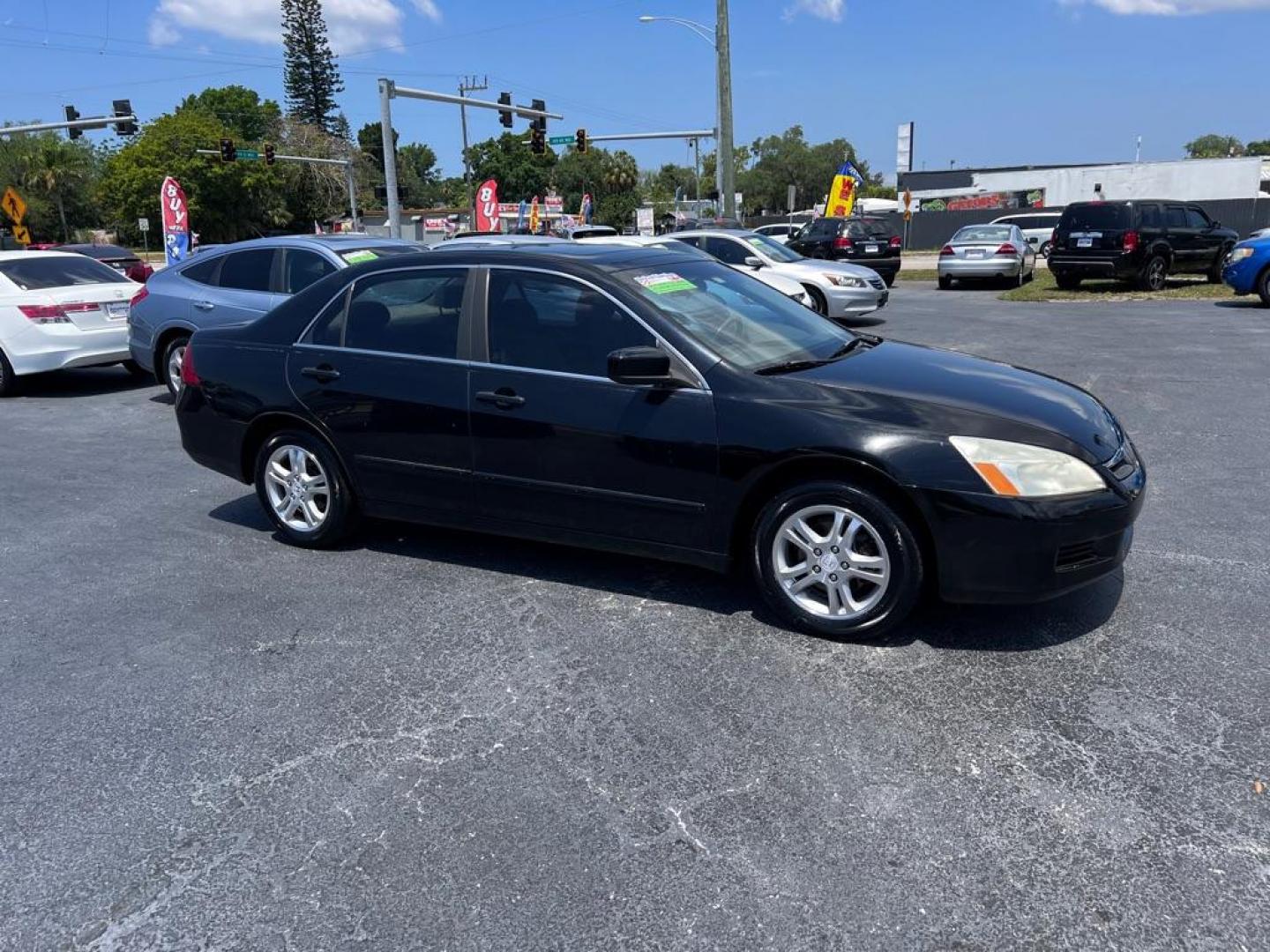 2007 BLACK HONDA ACCORD EX (1HGCM56857A) with an 2.4L engine, Automatic transmission, located at 2929 9th St. West, Bradenton, 34205, (941) 242-2810, 27.473591, -82.570679 - Thanks for inquring into DriveNation USA! All vehicles listed can be viewed at www.drivenationusa.com for vehicle history reports and additonal info. We cannot quote any terms such as down payments or monthly payments without an application. You can apply directly at www.drivenationusa.com or by con - Photo#1