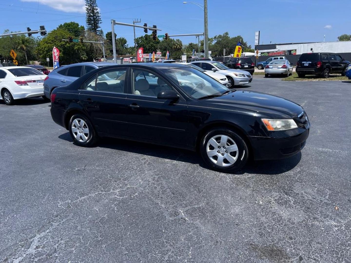 2007 BLACK HYUNDAI SONATA GLS (5NPET46C77H) with an 2.4L engine, Automatic transmission, located at 2929 9th St. West, Bradenton, 34205, (941) 242-2810, 27.473591, -82.570679 - Thanks for inquring into DriveNation USA! All vehicles listed can be viewed at www.drivenationusa.com for vehicle history reports and additonal info. We cannot quote any terms such as down payments or monthly payments without an application. You can apply directly at www.drivenationusa.com or by con - Photo#1