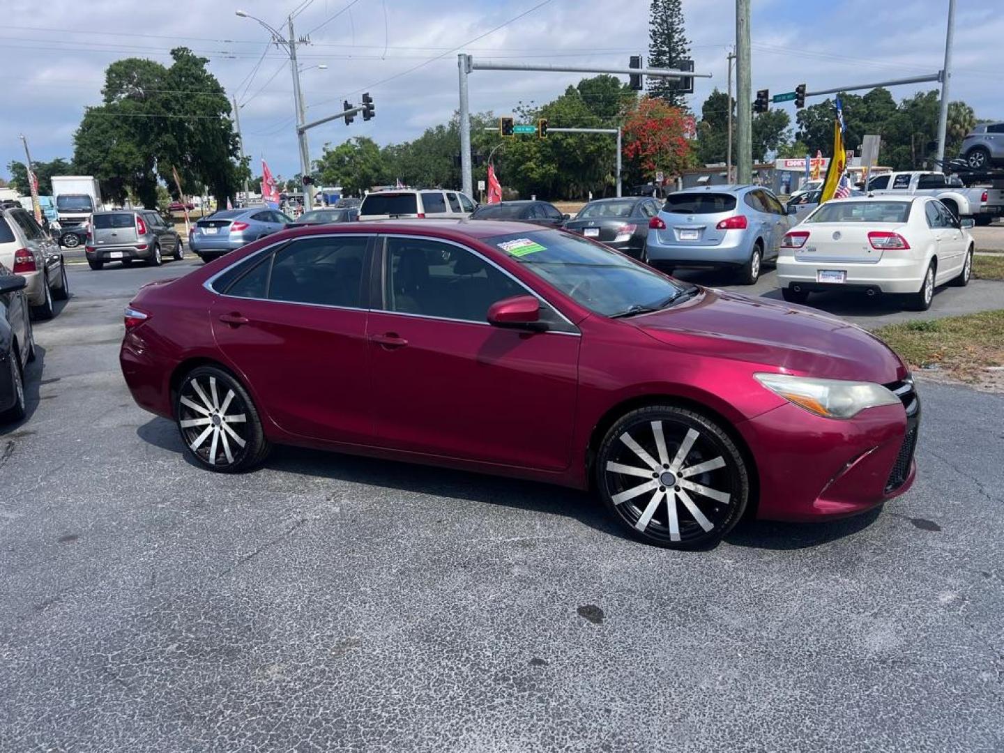 2016 RED TOYOTA CAMRY SE (4T1BF1FK8GU) with an 2.5L engine, Automatic transmission, located at 2929 9th St. West, Bradenton, 34205, (941) 242-2810, 27.473591, -82.570679 - Thanks for inquring into DriveNation USA! All vehicles listed can be viewed at www.drivenationusa.com for vehicle history reports and additonal info. We cannot quote any terms such as down payments or monthly payments without an application. You can apply directly at www.drivenationusa.com or by con - Photo#1