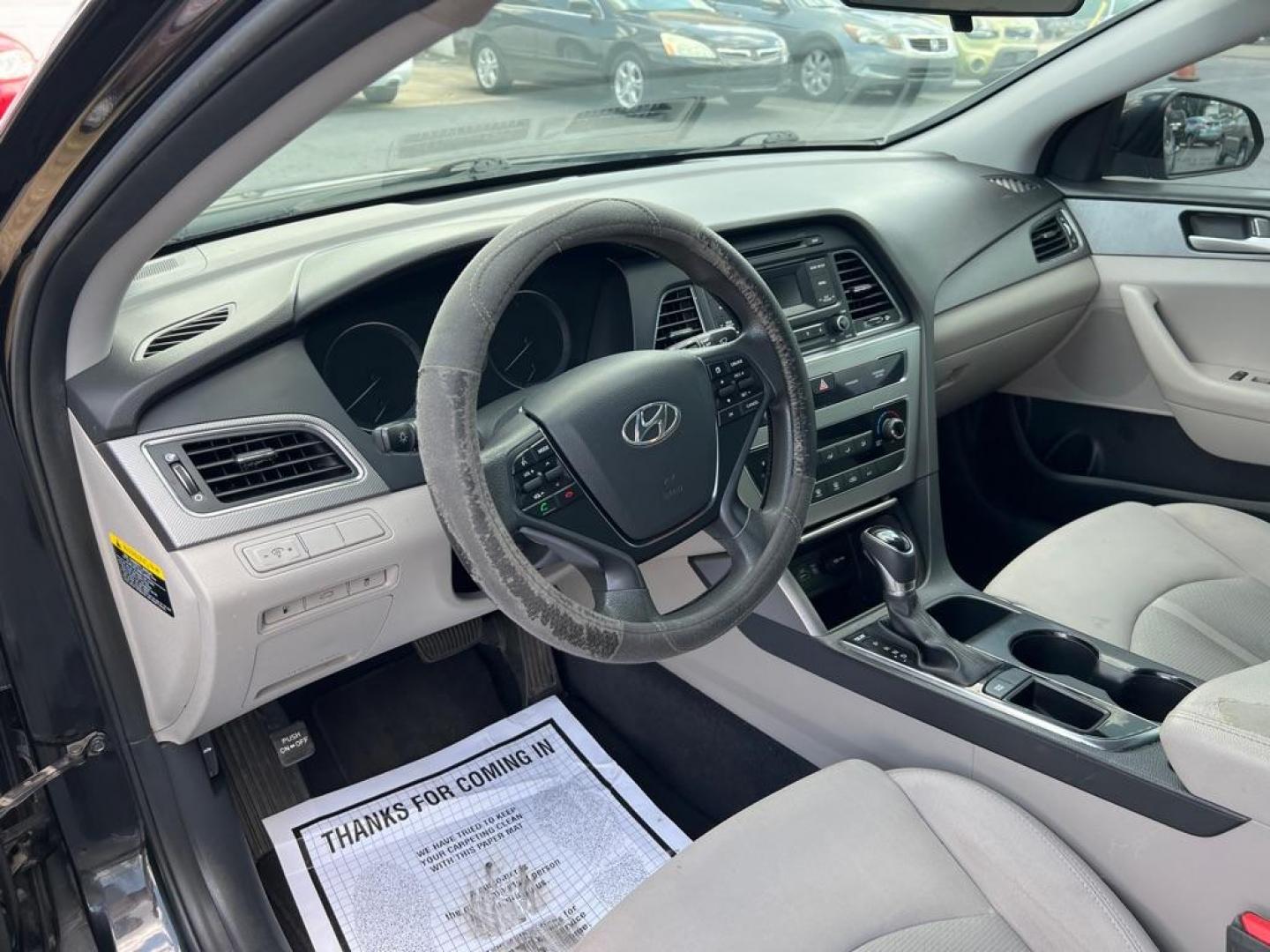 2017 BLACK HYUNDAI SONATA SE (5NPE24AF3HH) with an 2.4L engine, Automatic transmission, located at 2929 9th St. West, Bradenton, 34205, (941) 242-2810, 27.473591, -82.570679 - Photo#11