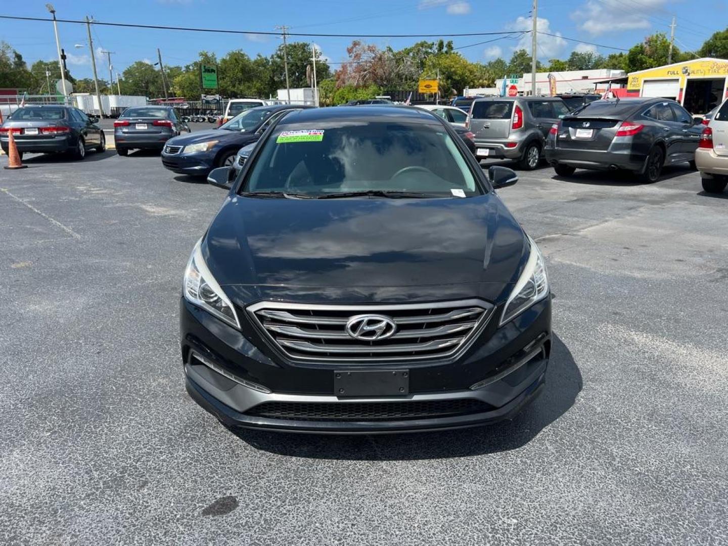 2017 BLACK HYUNDAI SONATA SPORT (5NPE34AF6HH) with an 2.4L engine, Automatic transmission, located at 2929 9th St. West, Bradenton, 34205, (941) 242-2810, 27.473591, -82.570679 - Photo#3
