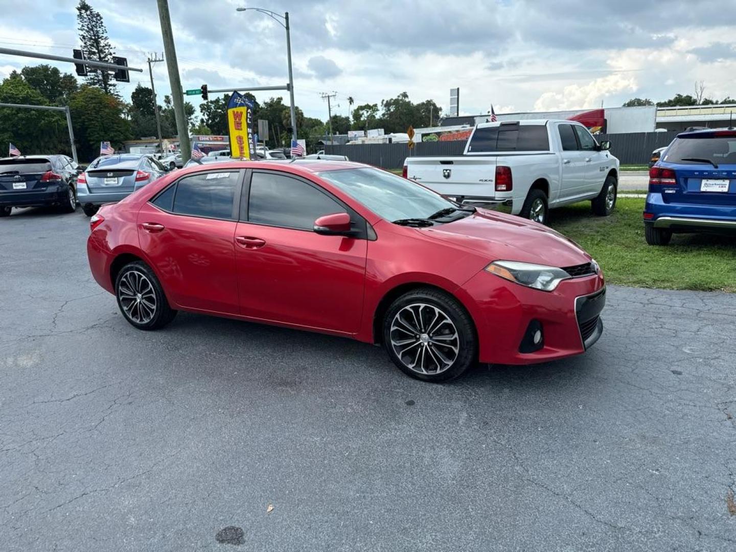 2015 RED TOYOTA COROLLA LE (5YFBURHE1FP) with an 1.8L engine, Automatic transmission, located at 2929 9th St. West, Bradenton, 34205, (941) 242-2810, 27.473591, -82.570679 - Thanks for inquring into DriveNation USA! All vehicles listed can be viewed at www.drivenationusa.com for vehicle history reports and additonal info. We cannot quote any terms such as down payments or monthly payments without an application. You can apply directly at www.drivenationusa.com or by con - Photo#2