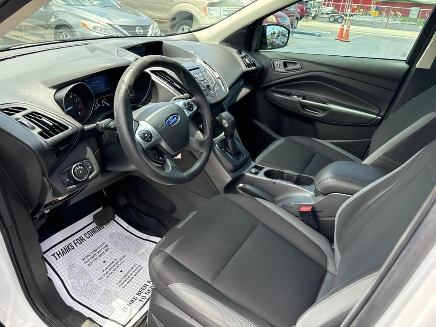 2015 WHITE FORD ESCAPE S (1FMCU0F75FU) with an 2.5L engine, Automatic transmission, located at 2929 9th St. West, Bradenton, 34205, (941) 242-2810, 27.473591, -82.570679 - Photo#8