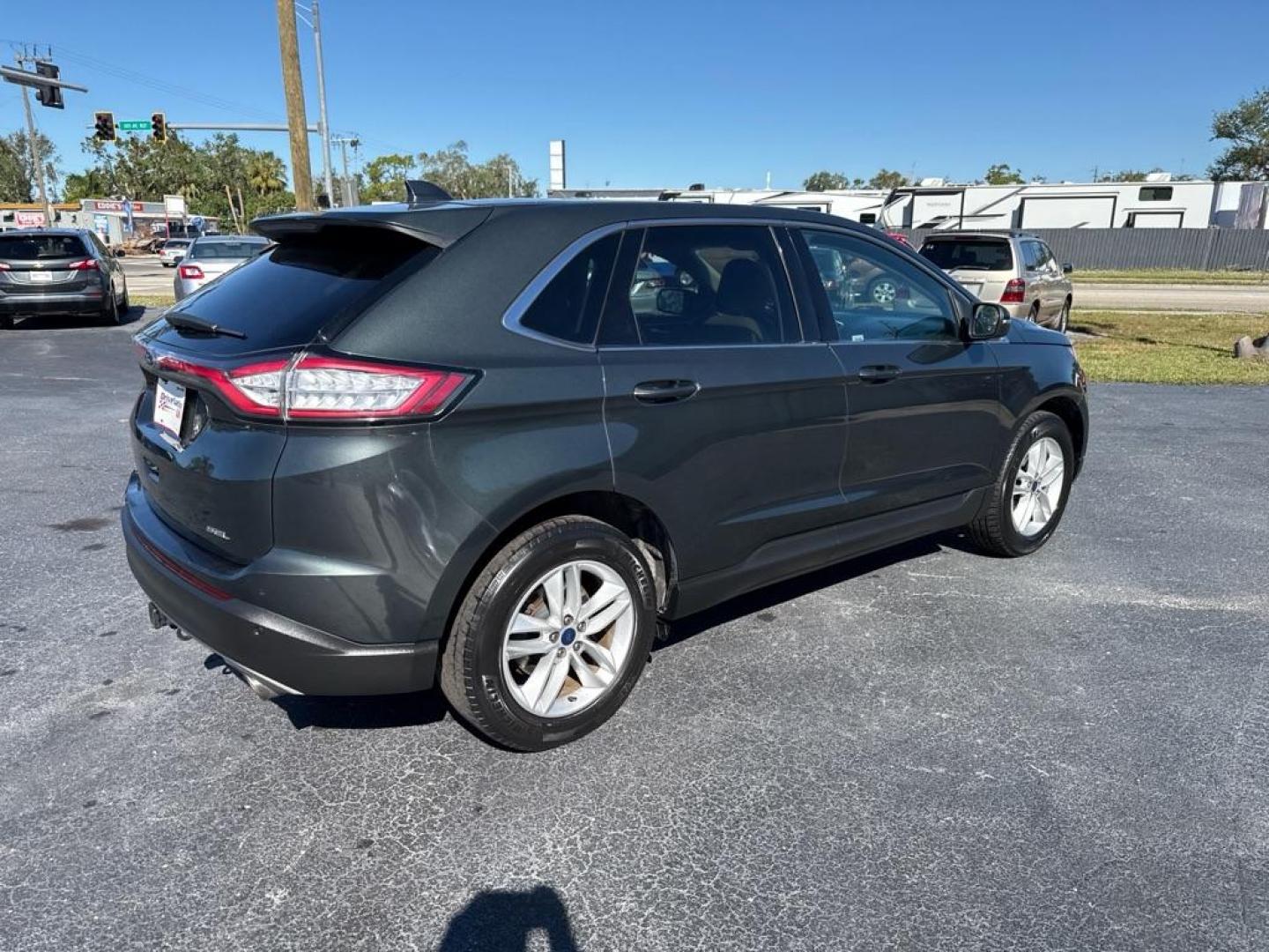 2015 BLACK FORD EDGE SEL (2FMTK3J83FB) with an 3.5L engine, Automatic transmission, located at 2929 9th St. West, Bradenton, 34205, (941) 242-2810, 27.473591, -82.570679 - Photo#7