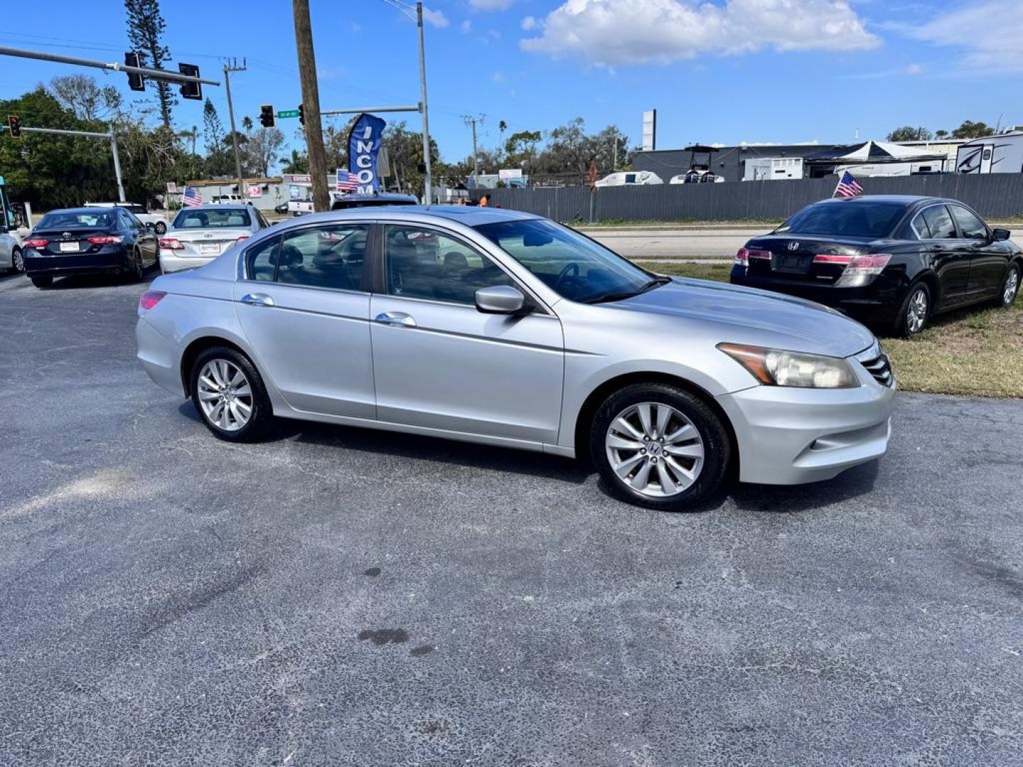 2012 SILVER HONDA ACCORD EXL (1HGCP3F8XCA) with an 3.5L engine, Automatic transmission, located at 2929 9th St. West, Bradenton, 34205, (941) 242-2810, 27.473591, -82.570679 - Thanks for inquring into DriveNation USA! All vehicles listed can be viewed at www.drivenationusa.com for vehicle history reports and additonal info. We cannot quote any terms such as down payments or monthly payments without an application. You can apply directly at www.drivenationusa.com or by con - Photo#0