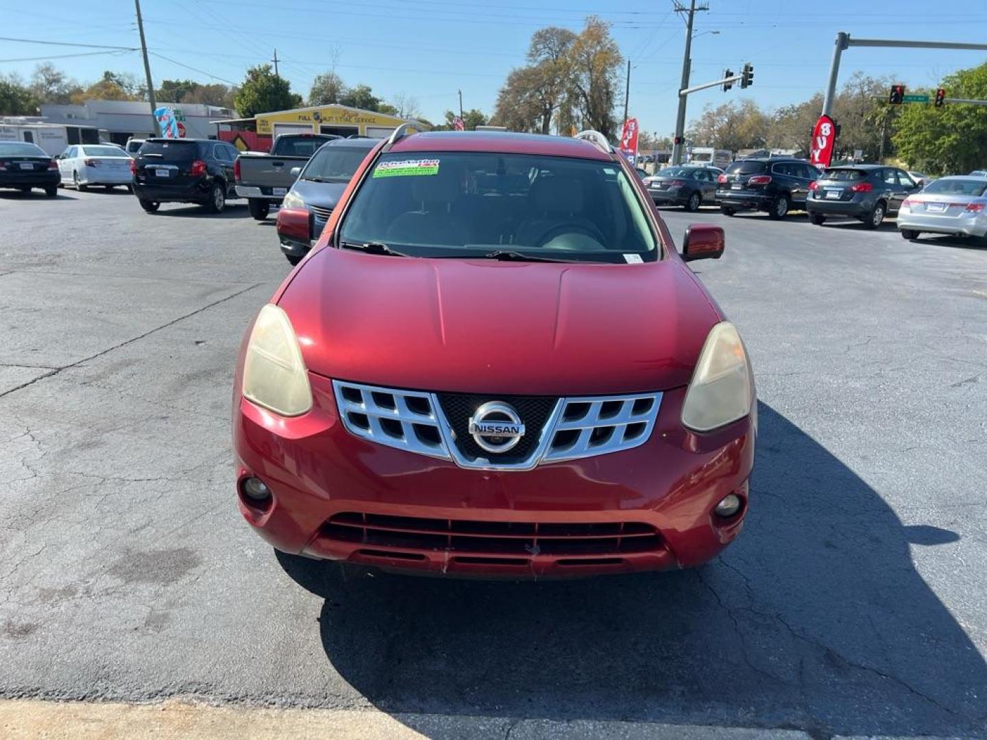 2010 RED NISSAN ROGUE S (JN8AS5MT5AW) with an 2.5L engine, Continuously Variable transmission, located at 2929 9th St. West, Bradenton, 34205, (941) 242-2810, 27.473591, -82.570679 - Photo#2