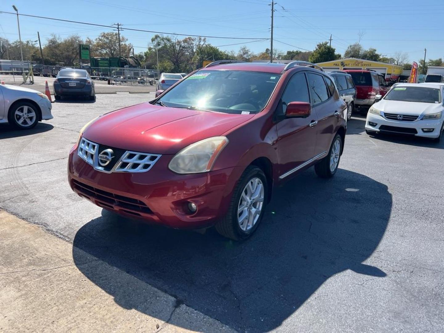 2010 RED NISSAN ROGUE S (JN8AS5MT5AW) with an 2.5L engine, Continuously Variable transmission, located at 2929 9th St. West, Bradenton, 34205, (941) 242-2810, 27.473591, -82.570679 - Photo#3