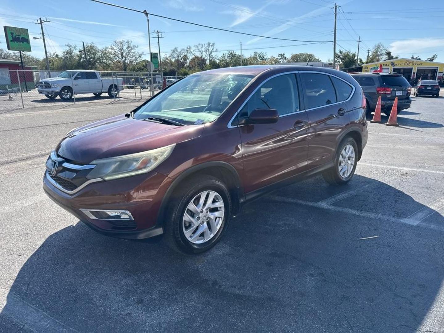 2016 MAROON HONDA CR-V EX (3CZRM3H56GG) with an 2.4L engine, Continuously Variable transmission, located at 2929 9th St. West, Bradenton, 34205, (941) 242-2810, 27.473591, -82.570679 - Photo#3