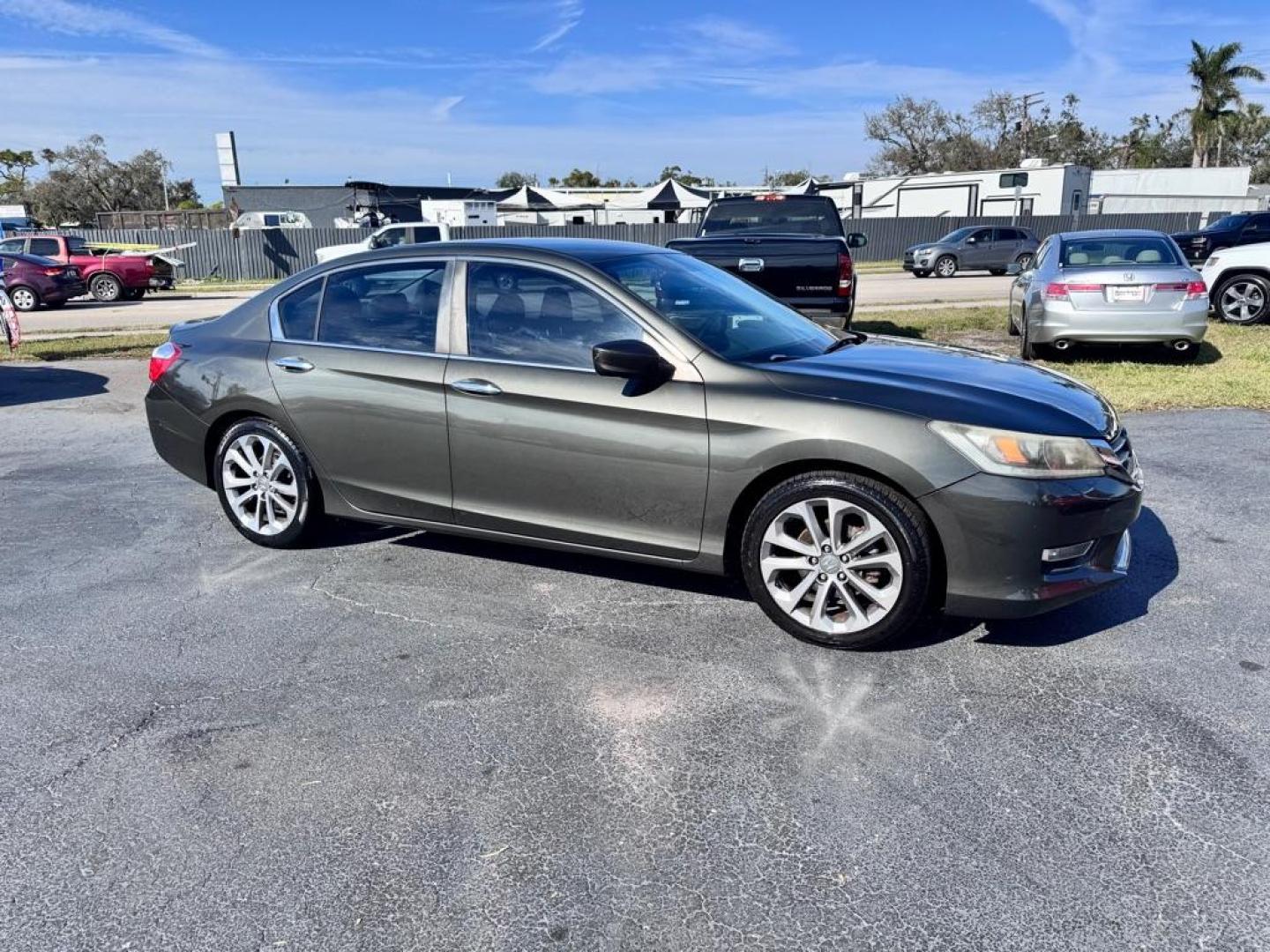 2013 GRAY HONDA ACCORD SPORT (1HGCR2F55DA) with an 2.4L engine, Continuously Variable transmission, located at 2929 9th St. West, Bradenton, 34205, (941) 242-2810, 27.473591, -82.570679 - Thanks for inquring into DriveNation USA! All vehicles listed can be viewed at www.drivenationusa.com for vehicle history reports and additonal info. We cannot quote any terms such as down payments or monthly payments without an application. You can apply directly at www.drivenationusa.com or by con - Photo#0