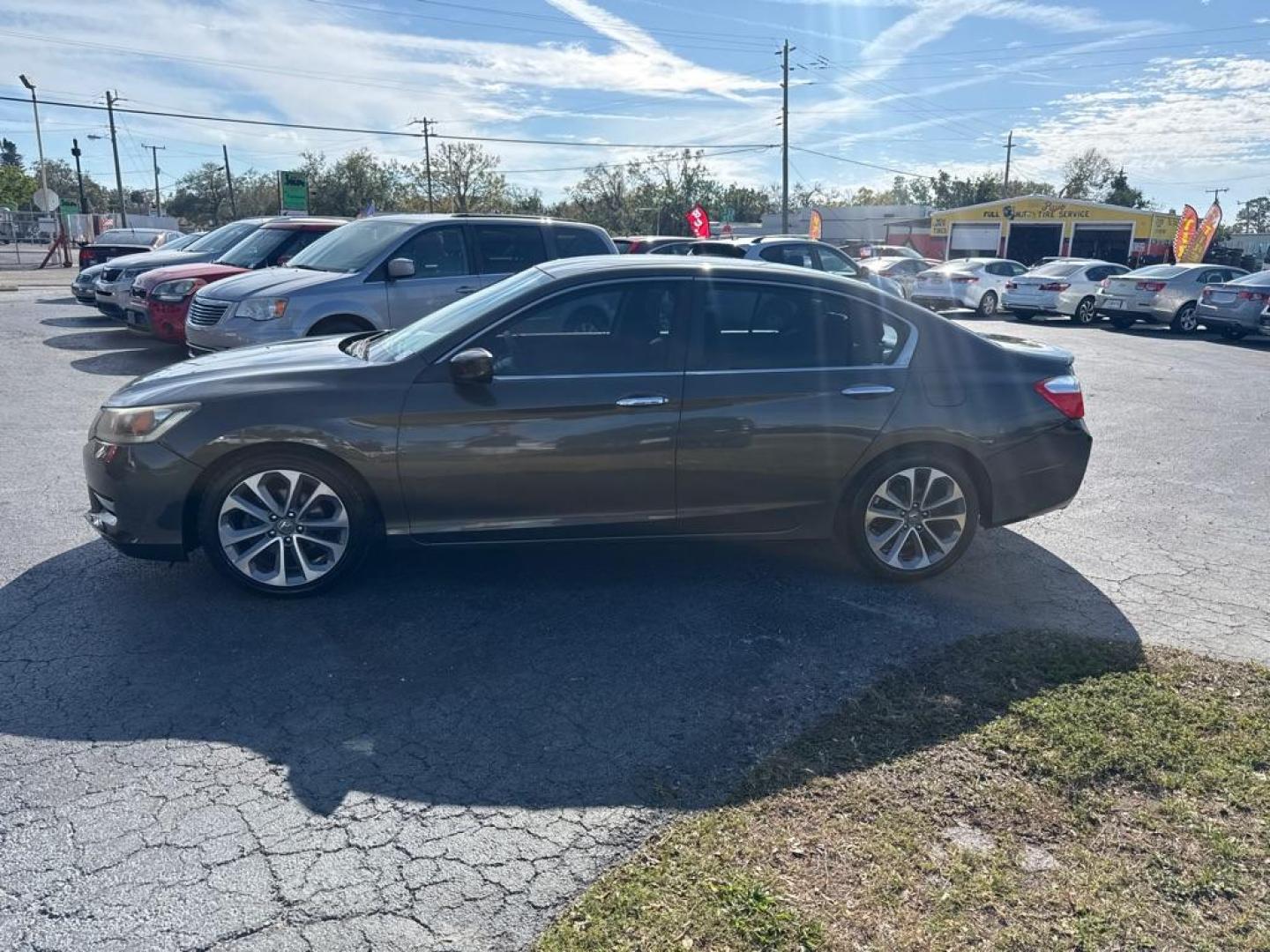 2013 GRAY HONDA ACCORD SPORT (1HGCR2F55DA) with an 2.4L engine, Continuously Variable transmission, located at 2929 9th St. West, Bradenton, 34205, (941) 242-2810, 27.473591, -82.570679 - Thanks for inquring into DriveNation USA! All vehicles listed can be viewed at www.drivenationusa.com for vehicle history reports and additonal info. We cannot quote any terms such as down payments or monthly payments without an application. You can apply directly at www.drivenationusa.com or by con - Photo#4