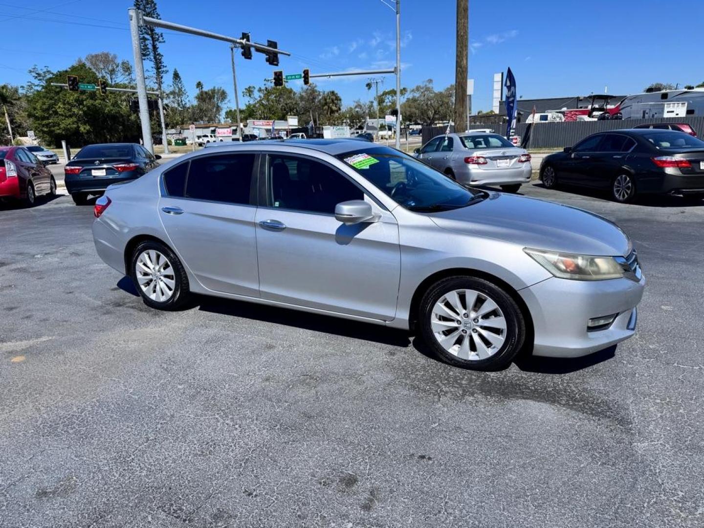 2013 GRAY HONDA ACCORD EXL (1HGCR2F83DA) with an 2.4L engine, Continuously Variable transmission, located at 2929 9th St. West, Bradenton, 34205, (941) 242-2810, 27.473591, -82.570679 - Thanks for inquring into DriveNation USA! All vehicles listed can be viewed at www.drivenationusa.com for vehicle history reports and additonal info. We cannot quote any terms such as down payments or monthly payments without an application. You can apply directly at www.drivenationusa.com or by con - Photo#1