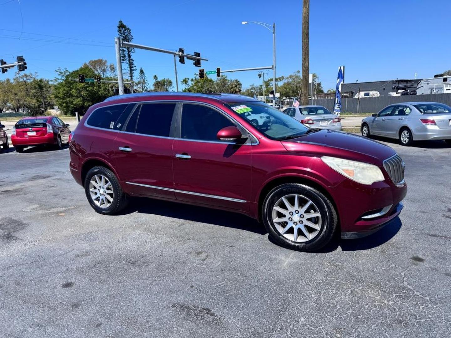 2016 RED BUICK ENCLAVE (5GAKRBKD9GJ) with an 3.6L engine, Automatic transmission, located at 2929 9th St. West, Bradenton, 34205, (941) 242-2810, 27.473591, -82.570679 - Thanks for inquring into DriveNation USA! All vehicles listed can be viewed at www.drivenationusa.com for vehicle history reports and additonal info. We cannot quote any terms such as down payments or monthly payments without an application. You can apply directly at www.drivenationusa.com or by con - Photo#1