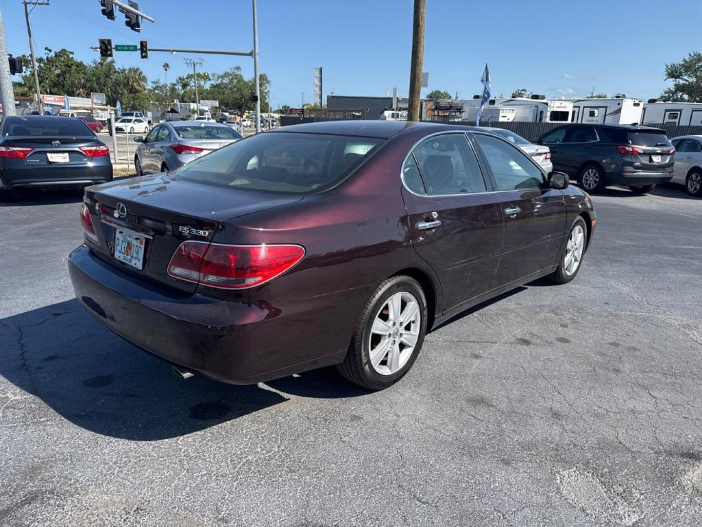 2005 PURPLE LEXUS ES 330 (JTHBA30G455) with an 3.3L engine, Automatic transmission, located at 2929 9th St. West, Bradenton, 34205, (941) 242-2810, 27.473591, -82.570679 - Photo#6