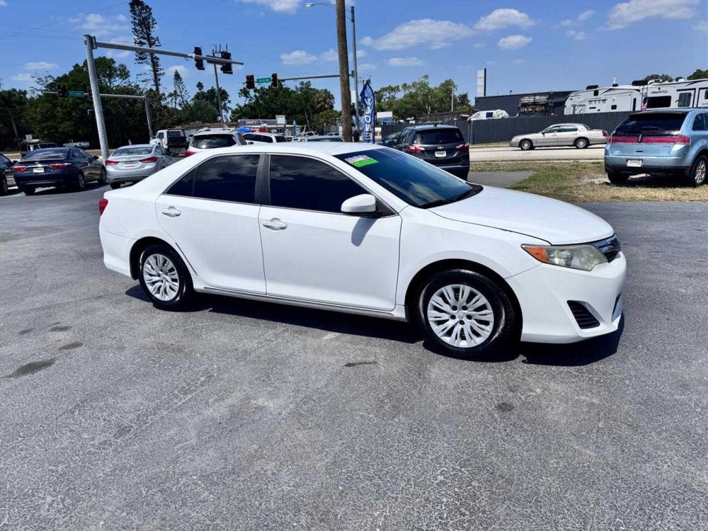 2013 WHITE TOYOTA CAMRY SE (4T1BF1FK0DU) with an 2.5L engine, Automatic transmission, located at 2929 9th St. West, Bradenton, 34205, (941) 242-2810, 27.473591, -82.570679 - Thanks for inquring into DriveNation USA! All vehicles listed can be viewed at www.drivenationusa.com for vehicle history reports and additonal info. We cannot quote any terms such as down payments or monthly payments without an application. You can apply directly at www.drivenationusa.com or by con - Photo#0