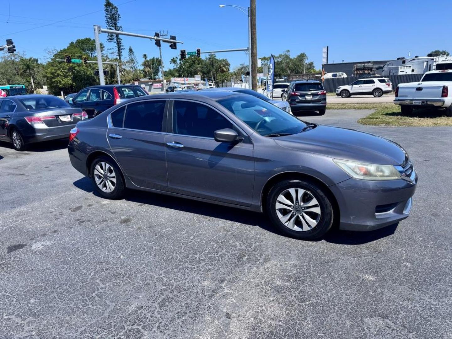 2014 GRAY HONDA ACCORD LX (1HGCR2F32EA) with an 2.4L engine, Continuously Variable transmission, located at 2929 9th St. West, Bradenton, 34205, (941) 242-2810, 27.473591, -82.570679 - Thanks for inquring into DriveNation USA! All vehicles listed can be viewed at www.drivenationusa.com for vehicle history reports and additonal info. We cannot quote any terms such as down payments or monthly payments without an application. You can apply directly at www.drivenationusa.com or by con - Photo#0