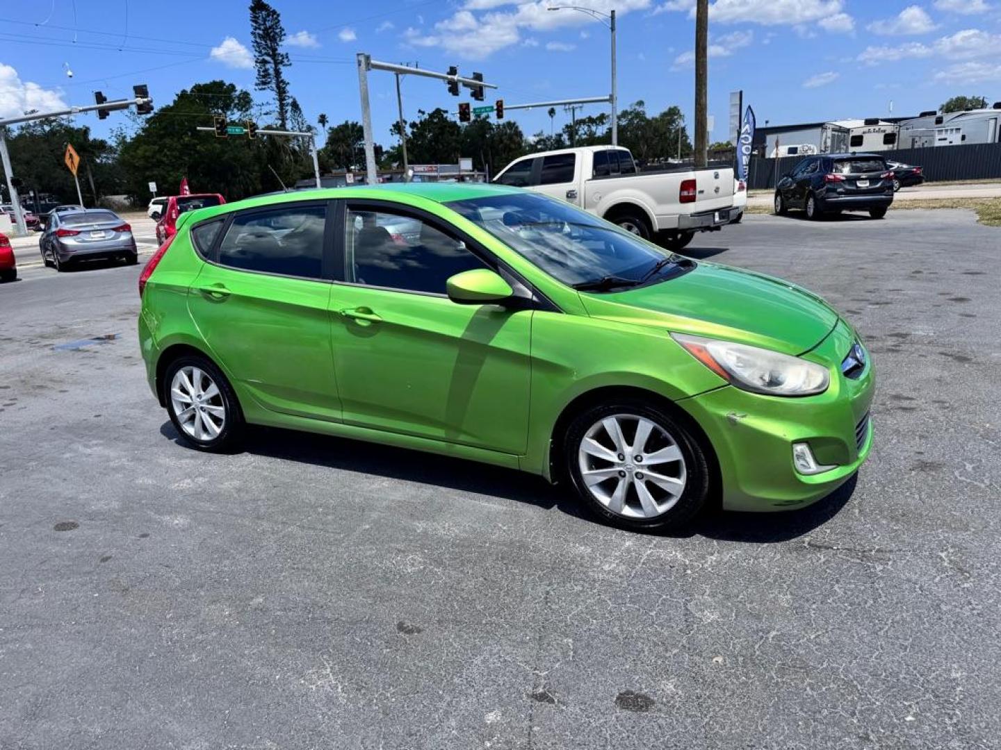 2012 GREEN HYUNDAI ACCENT GLS (KMHCU5AE1CU) with an 1.6L engine, Automatic transmission, located at 2929 9th St. West, Bradenton, 34205, (941) 242-2810, 27.473591, -82.570679 - Thanks for inquring into DriveNation USA! All vehicles listed can be viewed at www.drivenationusa.com for vehicle history reports and additonal info. We cannot quote any terms such as down payments or monthly payments without an application. You can apply directly at www.drivenationusa.com or by con - Photo#0