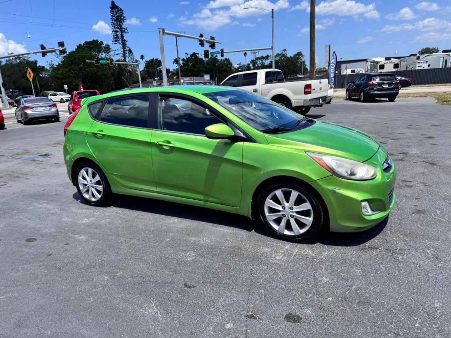 2012 GREEN HYUNDAI ACCENT GLS (KMHCU5AE1CU) with an 1.6L engine, Automatic transmission, located at 2929 9th St. West, Bradenton, 34205, (941) 242-2810, 27.473591, -82.570679 - Thanks for inquring into DriveNation USA! All vehicles listed can be viewed at www.drivenationusa.com for vehicle history reports and additonal info. We cannot quote any terms such as down payments or monthly payments without an application. You can apply directly at www.drivenationusa.com or by con - Photo#1