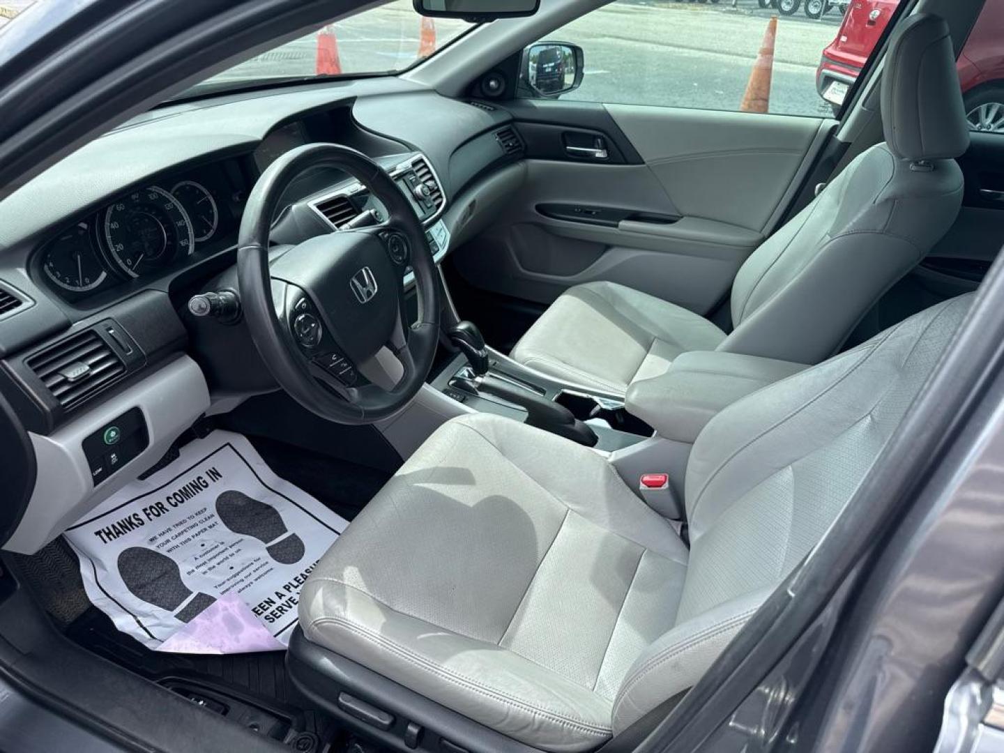2013 GRAY HONDA ACCORD EXL (1HGCR2F85DA) with an 2.4L engine, Continuously Variable transmission, located at 2929 9th St. West, Bradenton, 34205, (941) 242-2810, 27.473591, -82.570679 - Thanks for inquring into DriveNation USA! All vehicles listed can be viewed at www.drivenationusa.com for vehicle history reports and additonal info. We cannot quote any terms such as down payments or monthly payments without an application. You can apply directly at www.drivenationusa.com or by con - Photo#10