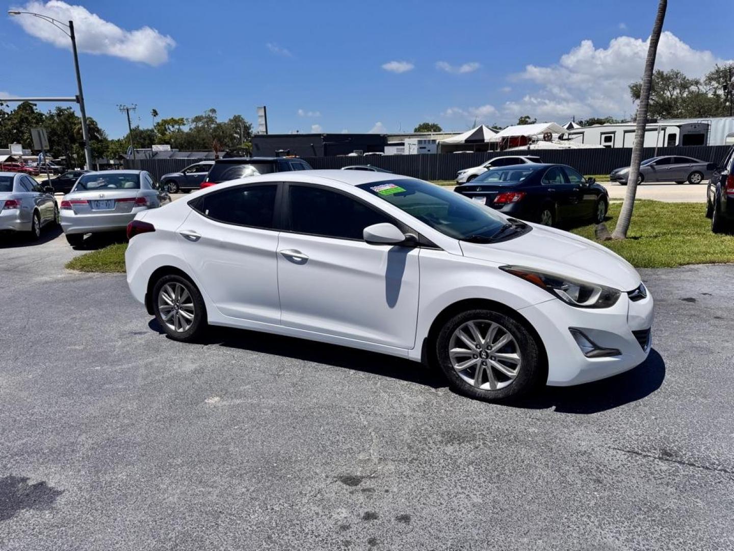 2015 WHITE HYUNDAI ELANTRA SE (5NPDH4AE8FH) with an 1.8L engine, Automatic transmission, located at 2929 9th St. West, Bradenton, 34205, (941) 242-2810, 27.473591, -82.570679 - Thanks for inquring into DriveNation USA! All vehicles listed can be viewed at www.drivenationusa.com for vehicle history reports and additonal info. We cannot quote any terms such as down payments or monthly payments without an application. You can apply directly at www.drivenationusa.com or by con - Photo#1