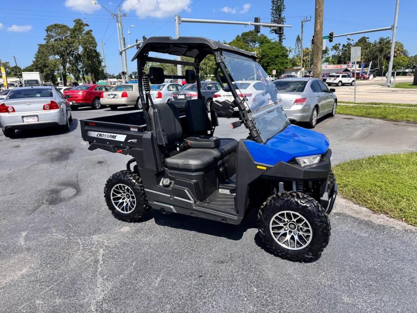 2021 BLUE LINHAI CROSSIRE UTV LH200 (LL8ACMHF8M0) , Automatic transmission, located at 2929 9th St. West, Bradenton, 34205, (941) 242-2810, 27.473591, -82.570679 - Thanks for inquring into DriveNation USA! All vehicles listed can be viewed at www.drivenationusa.com for vehicle history reports and additonal info. We cannot quote any terms such as down payments or monthly payments without an application. You can apply directly at www.drivenationusa.com or by con - Photo#1