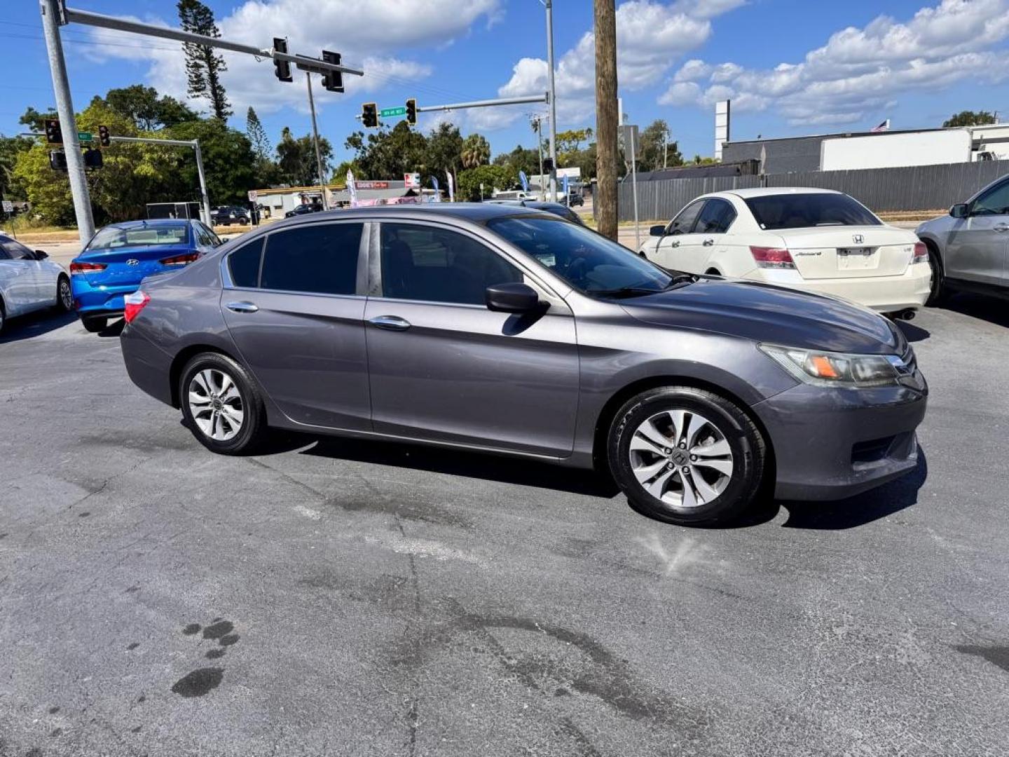 2013 GRAY HONDA ACCORD LX (1HGCR2F35DA) with an 2.4L engine, Continuously Variable transmission, located at 2929 9th St. West, Bradenton, 34205, (941) 242-2810, 27.473591, -82.570679 - Thanks for inquring into DriveNation USA! All vehicles listed can be viewed at www.drivenationusa.com for vehicle history reports and additonal info. We cannot quote any terms such as down payments or monthly payments without an application. You can apply directly at www.drivenationusa.com or by con - Photo#0