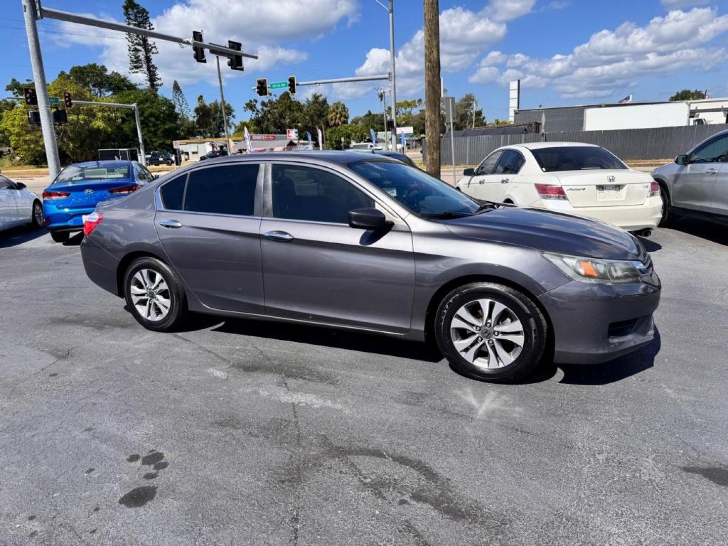 2013 GRAY HONDA ACCORD LX (1HGCR2F35DA) with an 2.4L engine, Continuously Variable transmission, located at 2929 9th St. West, Bradenton, 34205, (941) 242-2810, 27.473591, -82.570679 - Thanks for inquring into DriveNation USA! All vehicles listed can be viewed at www.drivenationusa.com for vehicle history reports and additonal info. We cannot quote any terms such as down payments or monthly payments without an application. You can apply directly at www.drivenationusa.com or by con - Photo#1