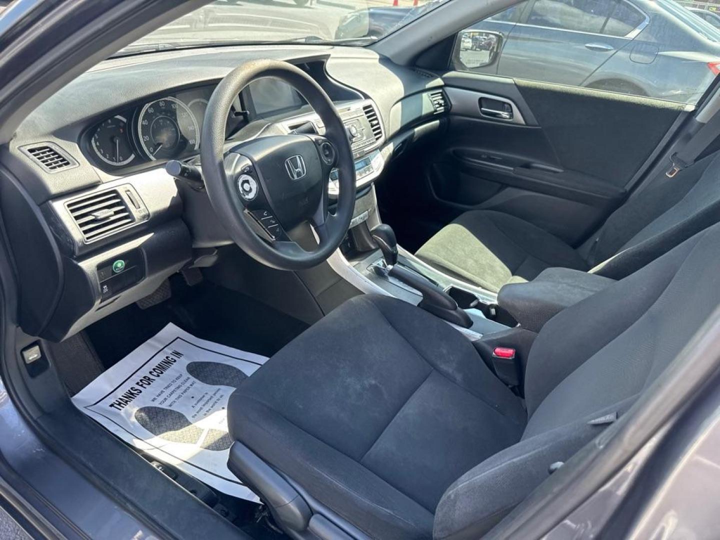 2013 GRAY HONDA ACCORD LX (1HGCR2F35DA) with an 2.4L engine, Continuously Variable transmission, located at 2929 9th St. West, Bradenton, 34205, (941) 242-2810, 27.473591, -82.570679 - Thanks for inquring into DriveNation USA! All vehicles listed can be viewed at www.drivenationusa.com for vehicle history reports and additonal info. We cannot quote any terms such as down payments or monthly payments without an application. You can apply directly at www.drivenationusa.com or by con - Photo#6