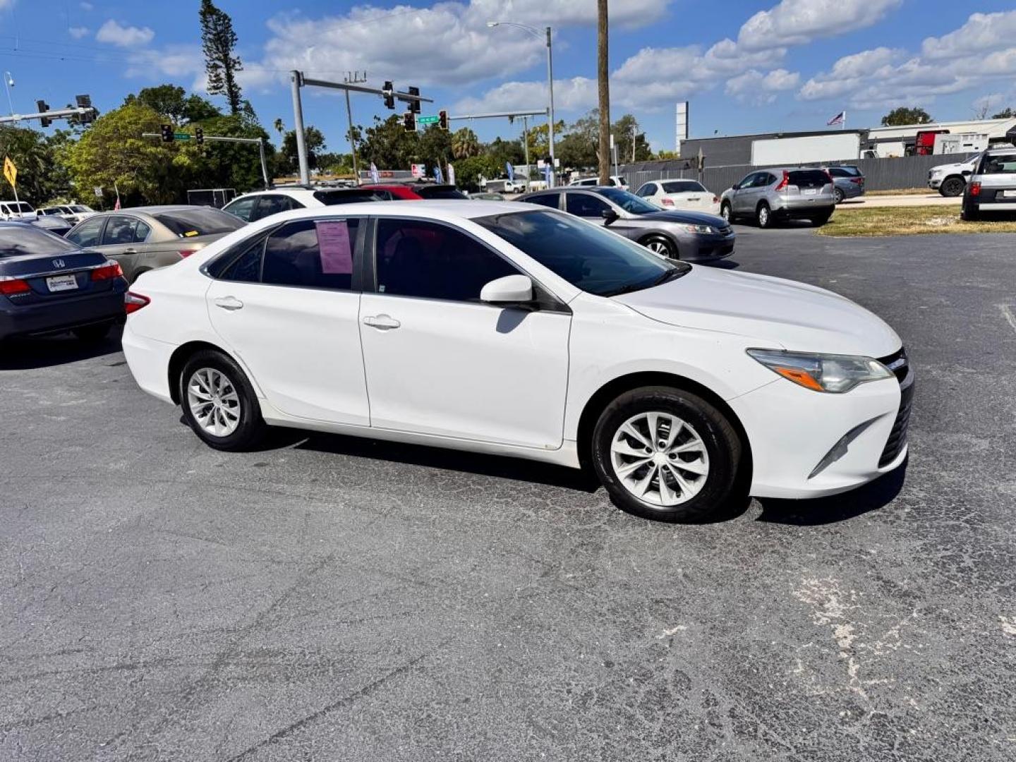 2016 WHITE TOYOTA CAMRY LE (4T1BF1FK8GU) with an 2.5L engine, Automatic transmission, located at 2929 9th St. West, Bradenton, 34205, (941) 242-2810, 27.473591, -82.570679 - Thanks for inquring into DriveNation USA! All vehicles listed can be viewed at www.drivenationusa.com for vehicle history reports and additonal info. We cannot quote any terms such as down payments or monthly payments without an application. You can apply directly at www.drivenationusa.com or by con - Photo#1