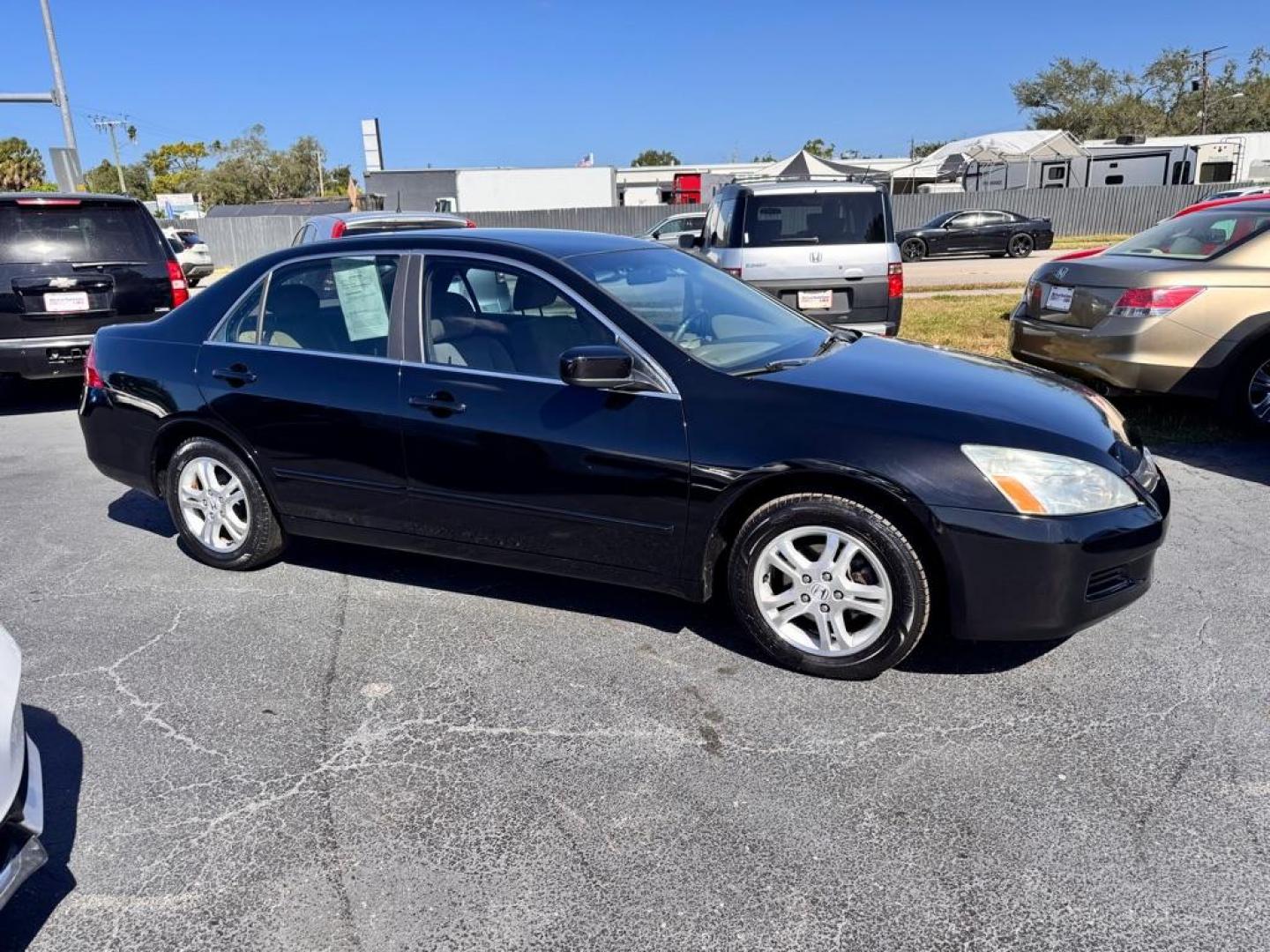 2007 BLACK HONDA ACCORD SE (1HGCM56377A) with an 2.4L engine, Automatic transmission, located at 2929 9th St. West, Bradenton, 34205, (941) 242-2810, 27.473591, -82.570679 - Thanks for inquring into DriveNation USA! All vehicles listed can be viewed at www.drivenationusa.com for vehicle history reports and additonal info. We cannot quote any terms such as down payments or monthly payments without an application. You can apply directly at www.drivenationusa.com or by con - Photo#1