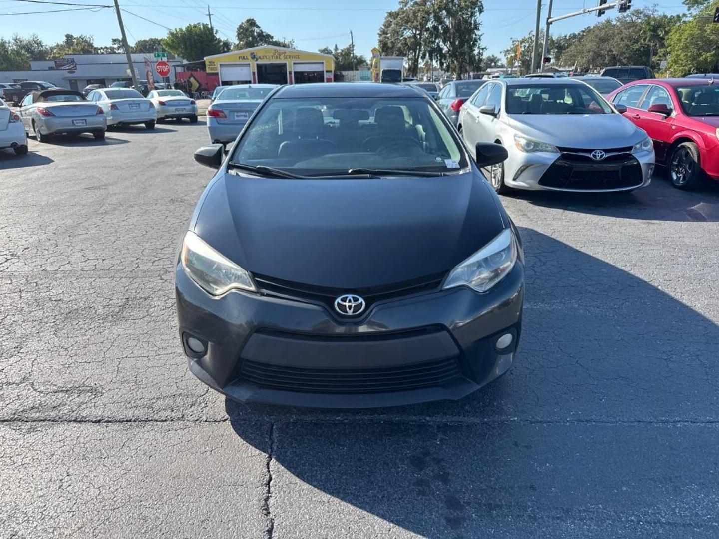 2014 BLACK TOYOTA COROLLA S (2T1BURHE7EC) with an 1.8L engine, Automatic transmission, located at 2929 9th St. West, Bradenton, 34205, (941) 242-2810, 27.473591, -82.570679 - Photo#3