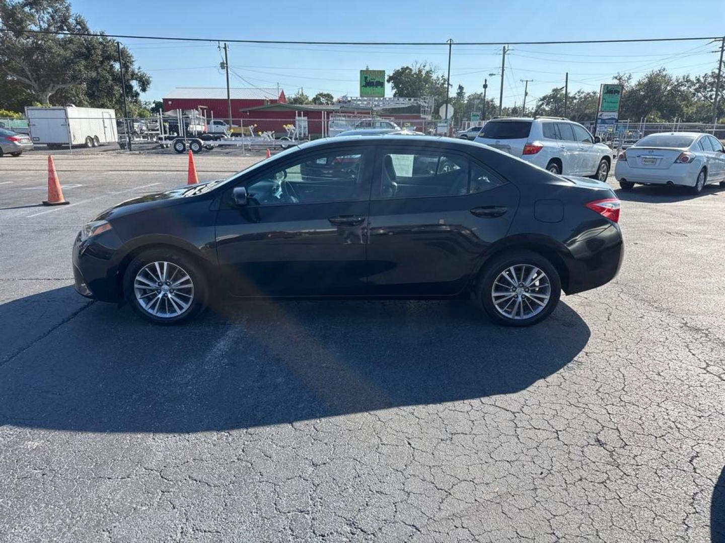 2014 BLACK TOYOTA COROLLA S (2T1BURHE7EC) with an 1.8L engine, Automatic transmission, located at 2929 9th St. West, Bradenton, 34205, (941) 242-2810, 27.473591, -82.570679 - Photo#5