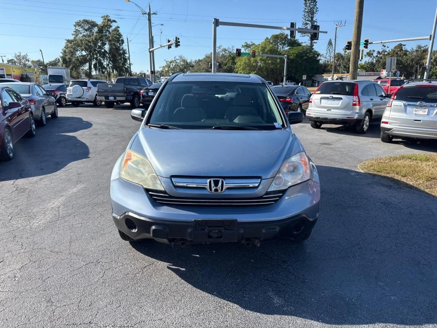 2008 GRAY HONDA CR-V EX (3CZRE38508G) with an 2.4L engine, Automatic transmission, located at 2929 9th St. West, Bradenton, 34205, (941) 242-2810, 27.473591, -82.570679 - Photo#2