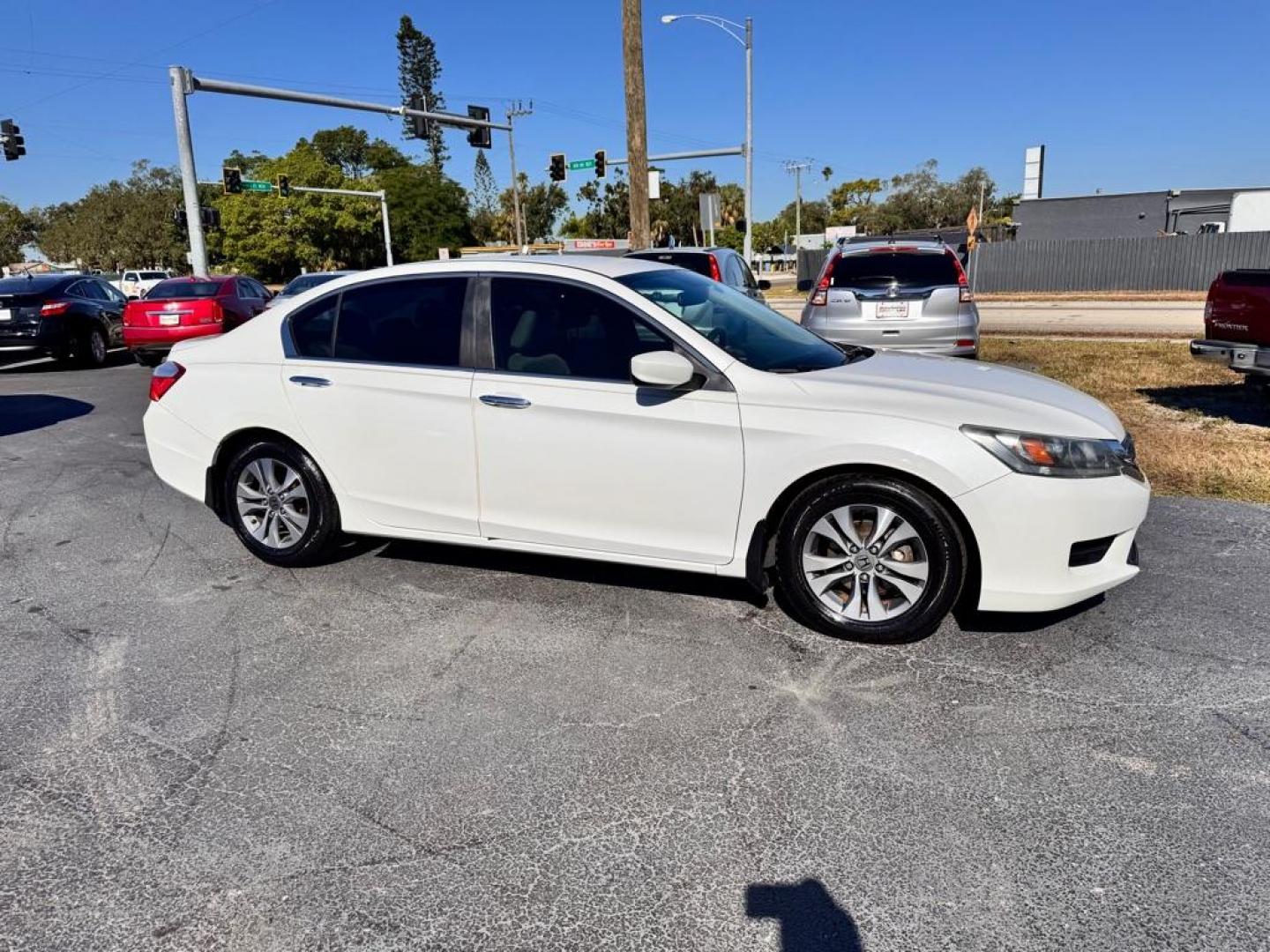 2014 WHITE HONDA ACCORD LX (1HGCR2F36EA) with an 2.4L engine, Continuously Variable transmission, located at 2929 9th St. West, Bradenton, 34205, (941) 242-2810, 27.473591, -82.570679 - Thanks for inquring into DriveNation USA! All vehicles listed can be viewed at www.drivenationusa.com for vehicle history reports and additonal info. We cannot quote any terms such as down payments or monthly payments without an application. You can apply directly at www.drivenationusa.com or by con - Photo#0