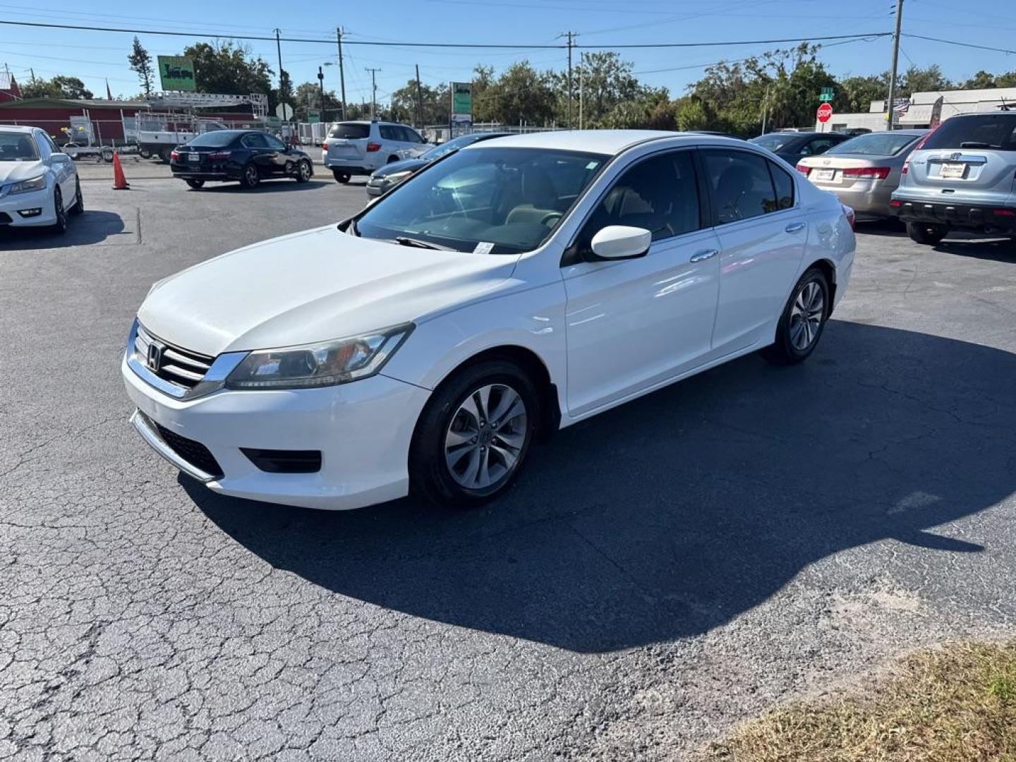 2014 WHITE HONDA ACCORD LX (1HGCR2F36EA) with an 2.4L engine, Continuously Variable transmission, located at 2929 9th St. West, Bradenton, 34205, (941) 242-2810, 27.473591, -82.570679 - Thanks for inquring into DriveNation USA! All vehicles listed can be viewed at www.drivenationusa.com for vehicle history reports and additonal info. We cannot quote any terms such as down payments or monthly payments without an application. You can apply directly at www.drivenationusa.com or by con - Photo#4