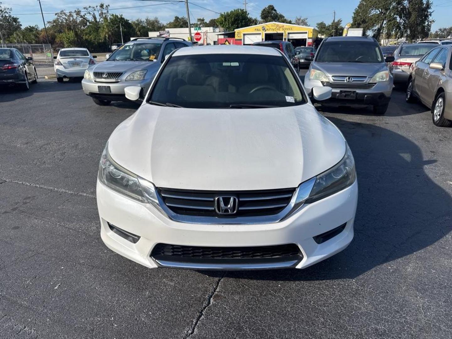 2015 WHITE HONDA ACCORD LX (1HGCR2F37FA) with an 2.4L engine, Continuously Variable transmission, located at 2929 9th St. West, Bradenton, 34205, (941) 242-2810, 27.473591, -82.570679 - Photo#3
