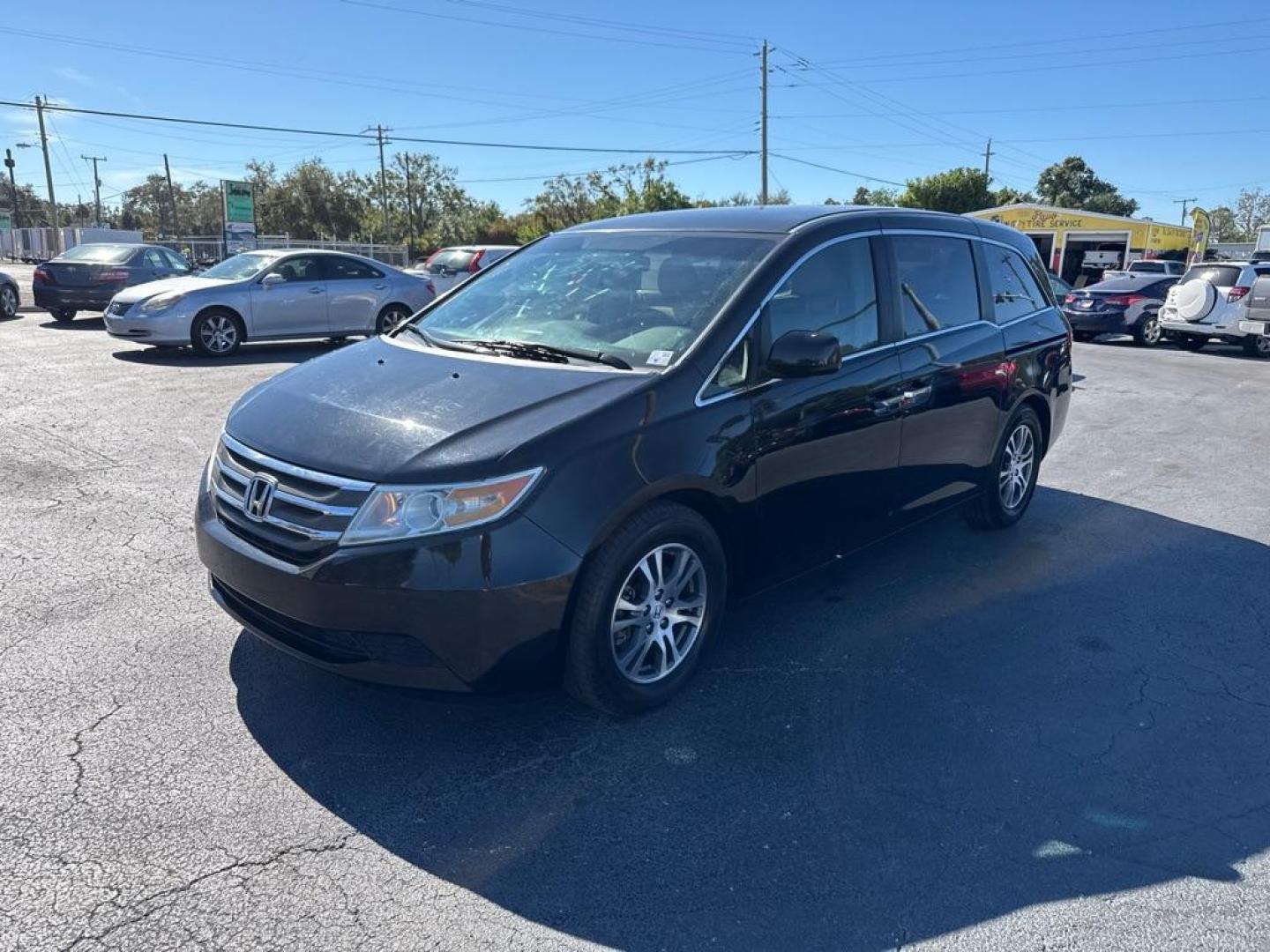2011 BLACK HONDA ODYSSEY EX (5FNRL5H49BB) with an 3.5L engine, Automatic transmission, located at 2929 9th St. West, Bradenton, 34205, (941) 242-2810, 27.473591, -82.570679 - Photo#4