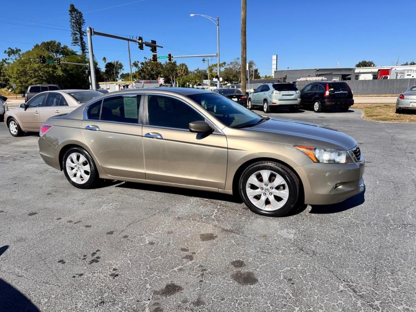 2009 GOLD HONDA ACCORD EXL (5KBCP36859B) with an 3.5L engine, Automatic transmission, located at 2929 9th St. West, Bradenton, 34205, (941) 242-2810, 27.473591, -82.570679 - Thanks for inquring into DriveNation USA! All vehicles listed can be viewed at www.drivenationusa.com for vehicle history reports and additonal info. We cannot quote any terms such as down payments or monthly payments without an application. You can apply directly at www.drivenationusa.com or by con - Photo#0
