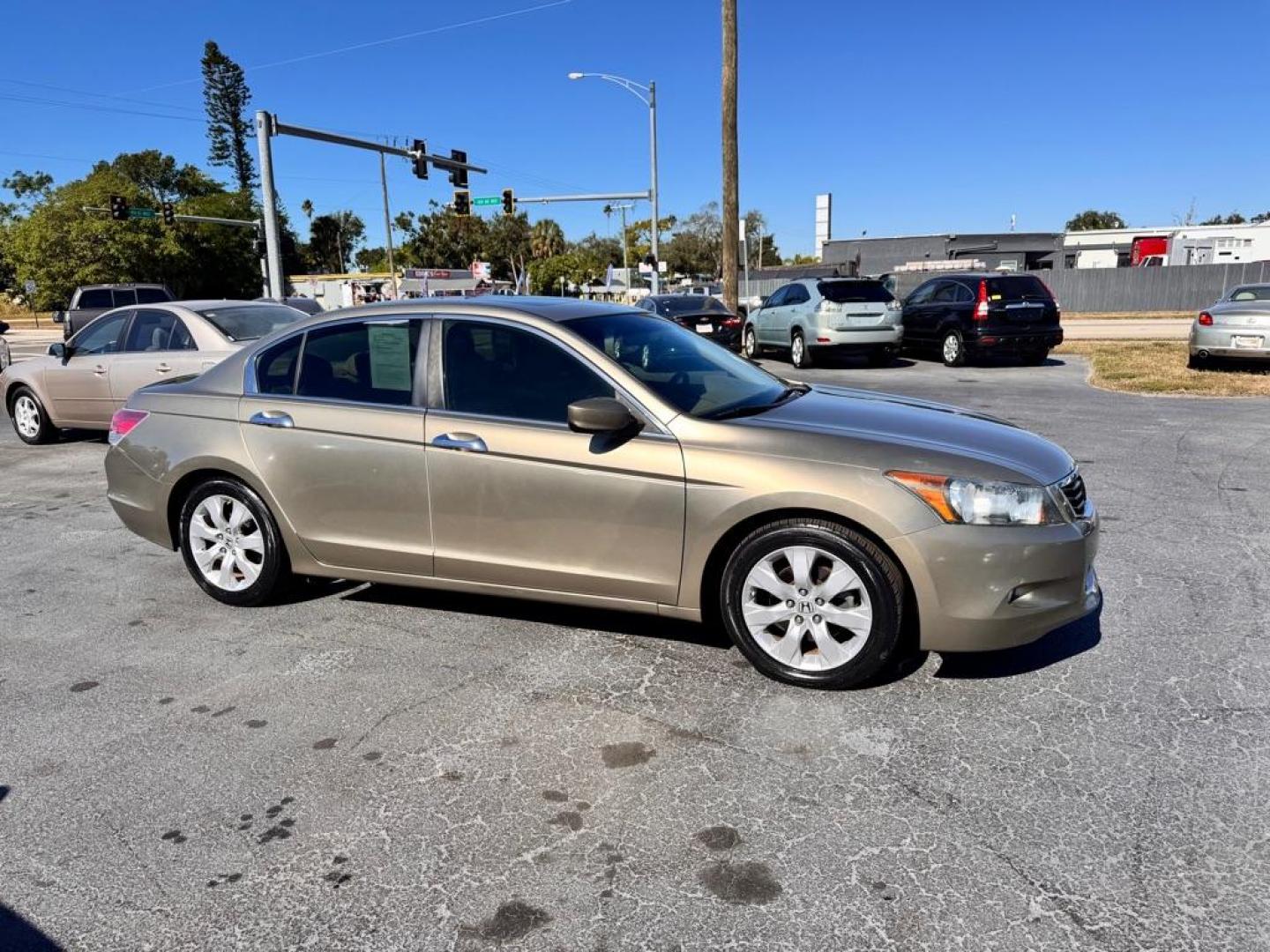 2009 GOLD HONDA ACCORD EXL (5KBCP36859B) with an 3.5L engine, Automatic transmission, located at 2929 9th St. West, Bradenton, 34205, (941) 242-2810, 27.473591, -82.570679 - Thanks for inquring into DriveNation USA! All vehicles listed can be viewed at www.drivenationusa.com for vehicle history reports and additonal info. We cannot quote any terms such as down payments or monthly payments without an application. You can apply directly at www.drivenationusa.com or by con - Photo#1