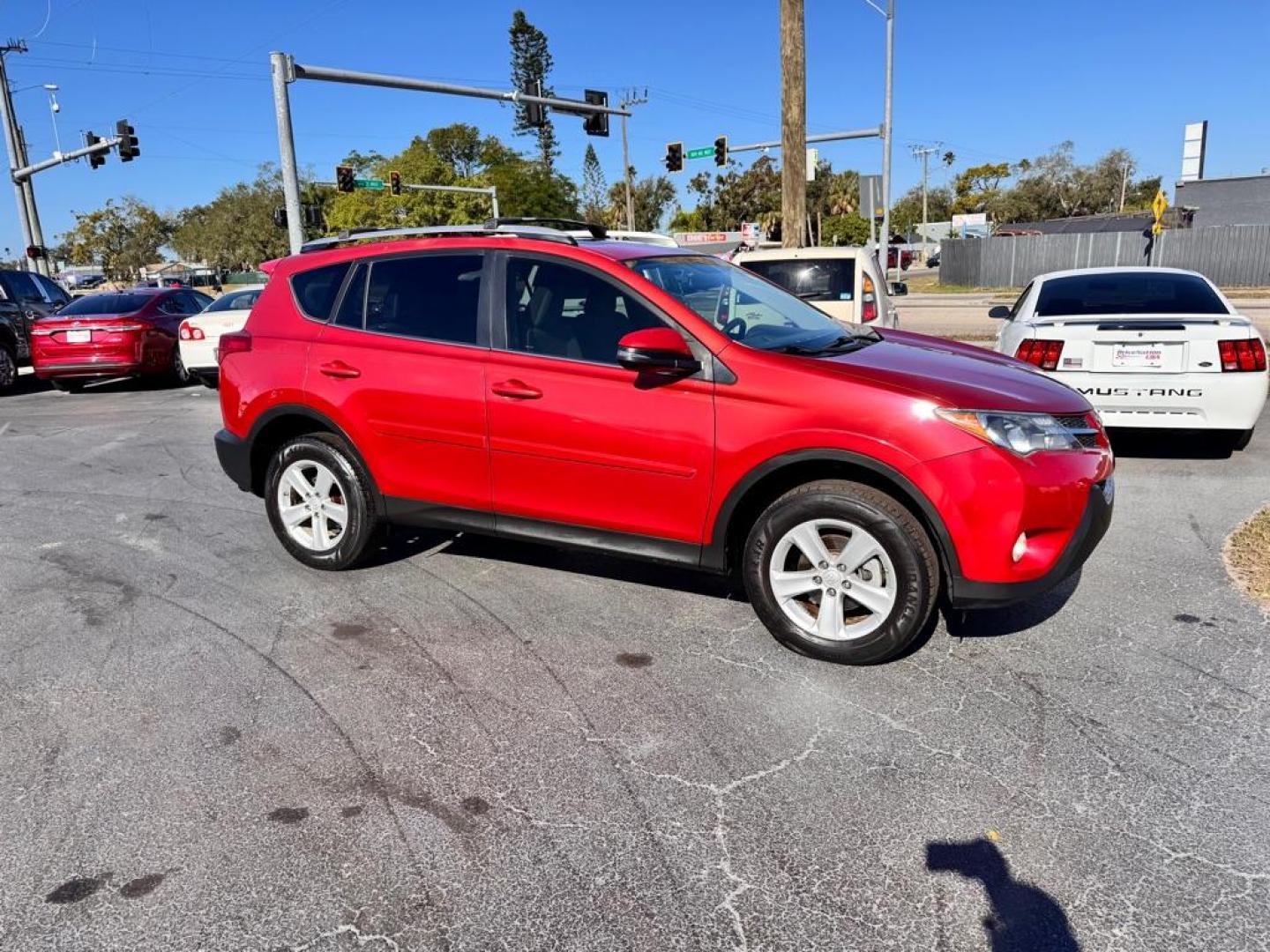 2014 RED TOYOTA RAV4 XLE (JTMWFREV9EJ) with an 2.5L engine, Automatic transmission, located at 2929 9th St. West, Bradenton, 34205, (941) 242-2810, 27.473591, -82.570679 - Thanks for inquring into DriveNation USA! All vehicles listed can be viewed at www.drivenationusa.com for vehicle history reports and additonal info. We cannot quote any terms such as down payments or monthly payments without an application. You can apply directly at www.drivenationusa.com or by con - Photo#1