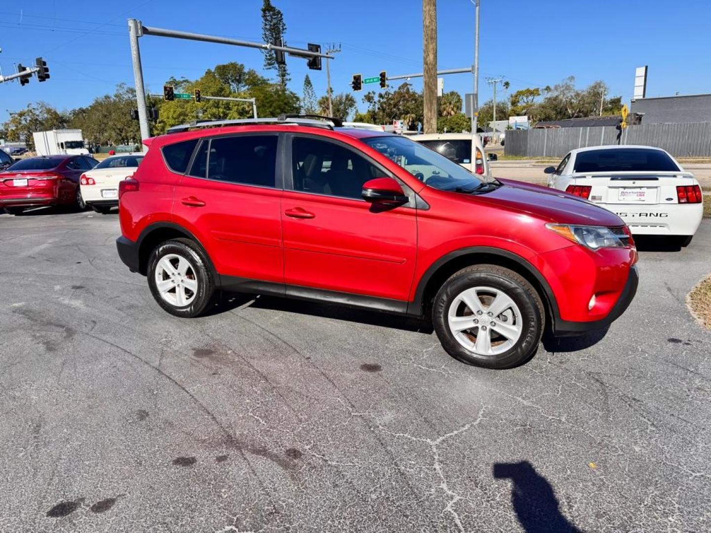 2014 RED TOYOTA RAV4 XLE (JTMWFREV9EJ) with an 2.5L engine, Automatic transmission, located at 2929 9th St. West, Bradenton, 34205, (941) 242-2810, 27.473591, -82.570679 - Thanks for inquring into DriveNation USA! All vehicles listed can be viewed at www.drivenationusa.com for vehicle history reports and additonal info. We cannot quote any terms such as down payments or monthly payments without an application. You can apply directly at www.drivenationusa.com or by con - Photo#2