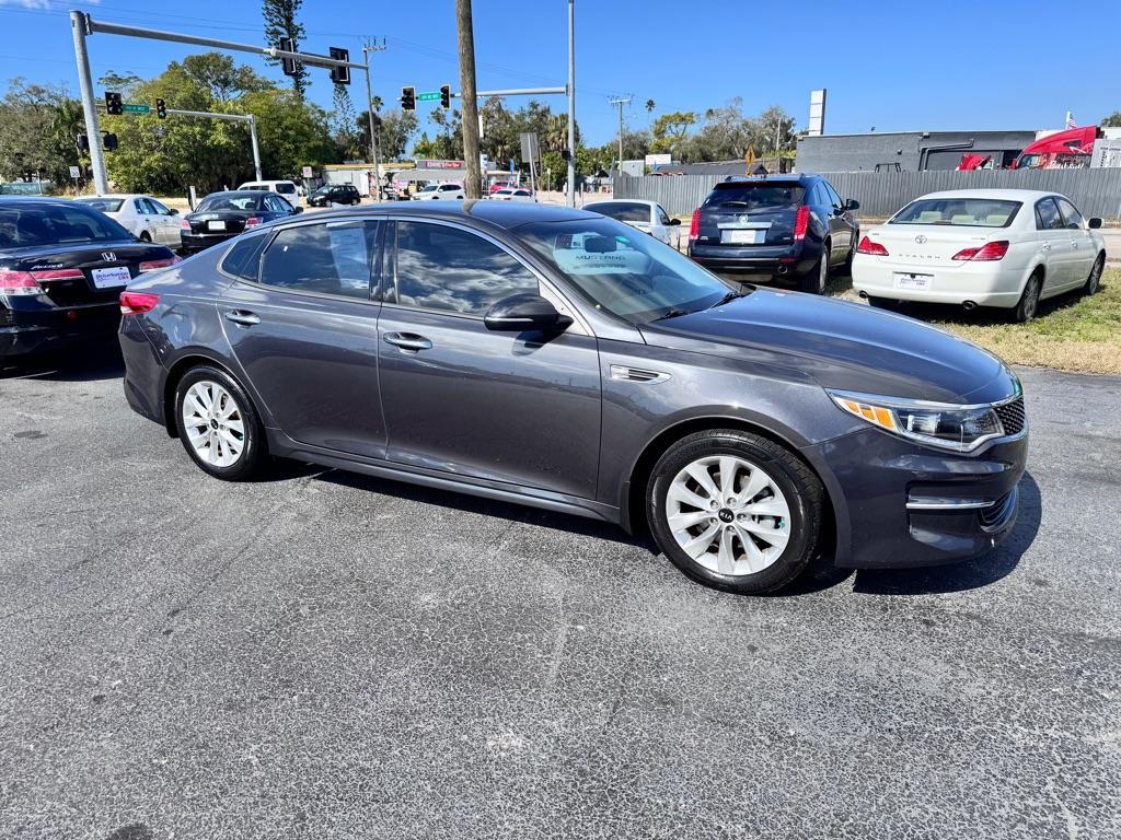 2018 BLACK KIA OPTIMA EX (5XXGU4L3XJG) with an 2.4L engine, Automatic transmission, located at 2929 9th St. West, Bradenton, 34205, (941) 242-2810, 27.473591, -82.570679 - Thanks for inquring into DriveNation USA! All vehicles listed can be viewed at www.drivenationusa.com for vehicle history reports and additonal info. We cannot quote any terms such as down payments or monthly payments without an application. You can apply directly at www.drivenationusa.com or by con - Photo#2