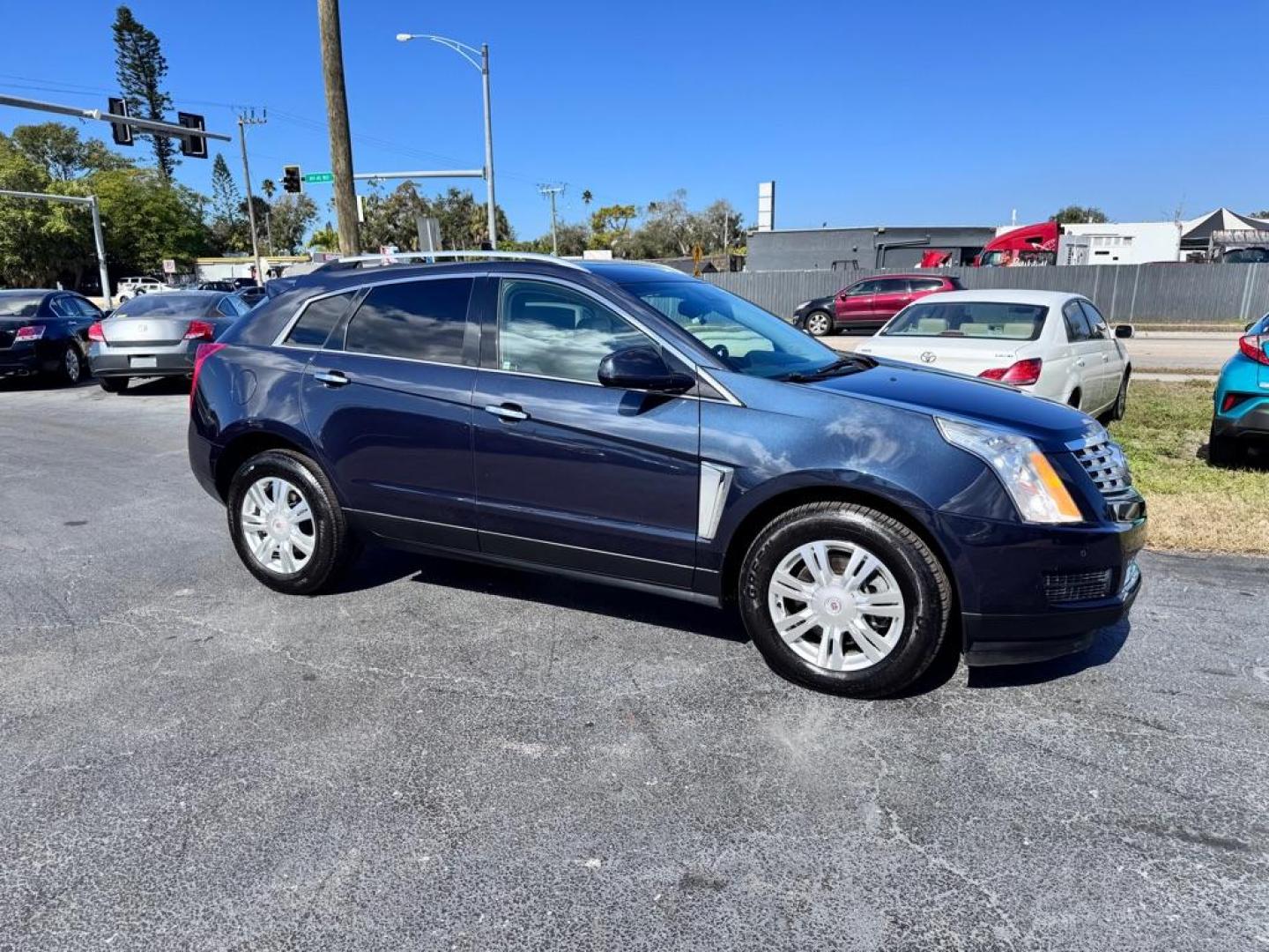 2015 BLUE CADILLAC SRX LUXURY COLLECTION (3GYFNBE3XFS) with an 3.6L engine, Automatic transmission, located at 2929 9th St. West, Bradenton, 34205, (941) 242-2810, 27.473591, -82.570679 - Thanks for inquring into DriveNation USA! All vehicles listed can be viewed at www.drivenationusa.com for vehicle history reports and additonal info. We cannot quote any terms such as down payments or monthly payments without an application. You can apply directly at www.drivenationusa.com or by con - Photo#1