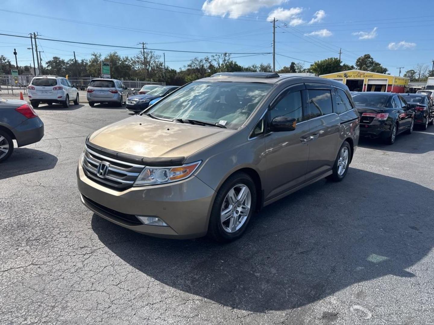 2012 TAN HONDA ODYSSEY TOURING (5FNRL5H97CB) with an 3.5L engine, Automatic transmission, located at 2929 9th St. West, Bradenton, 34205, (941) 242-2810, 27.473591, -82.570679 - Photo#3