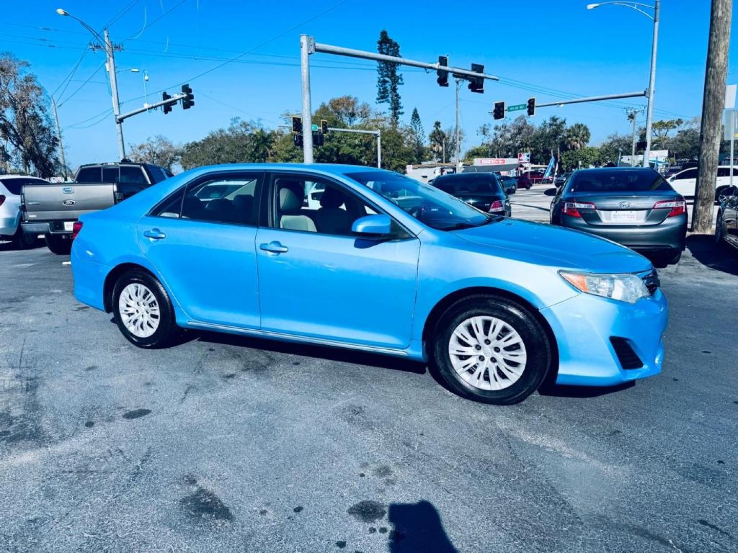 2013 BLUE TOYOTA CAMRY LE (4T4BF1FK4DR) with an 2.5L engine, Automatic transmission, located at 2929 9th St. West, Bradenton, 34205, (941) 242-2810, 27.473591, -82.570679 - Thanks for inquring into DriveNation USA! All vehicles listed can be viewed at www.drivenationusa.com for vehicle history reports and additonal info. We cannot quote any terms such as down payments or monthly payments without an application. You can apply directly at www.drivenationusa.com or by con - Photo#1