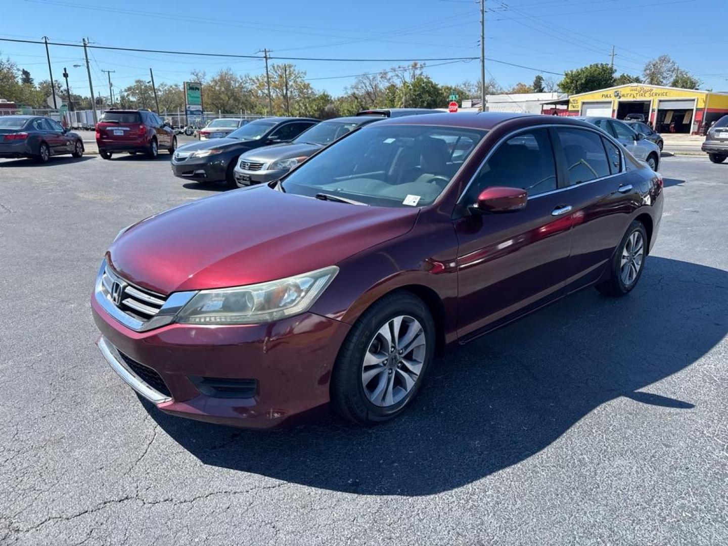 2014 RED HONDA ACCORD LX (1HGCR2F35EA) with an 2.4L engine, Continuously Variable transmission, located at 2929 9th St. West, Bradenton, 34205, (941) 242-2810, 27.473591, -82.570679 - Thanks for inquring into DriveNation USA! All vehicles listed can be viewed at www.drivenationusa.com for vehicle history reports and additonal info. We cannot quote any terms such as down payments or monthly payments without an application. You can apply directly at www.drivenationusa.com or by con - Photo#3